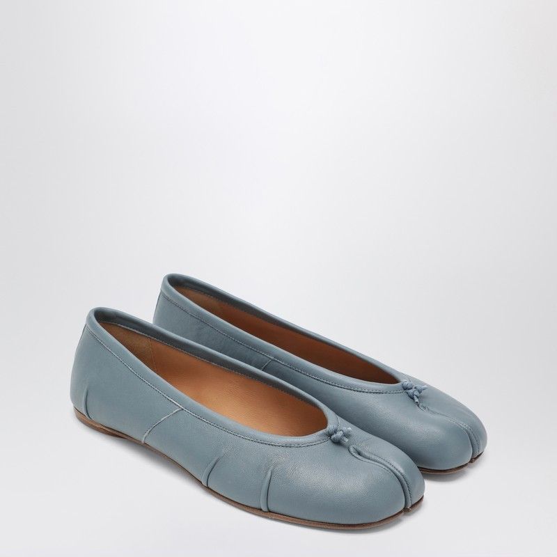 Maison Margiela Maison Margiela Grey-Blue Tabi New Ballet Flats Size US 7 / IT 37 - 1 Thumbnail