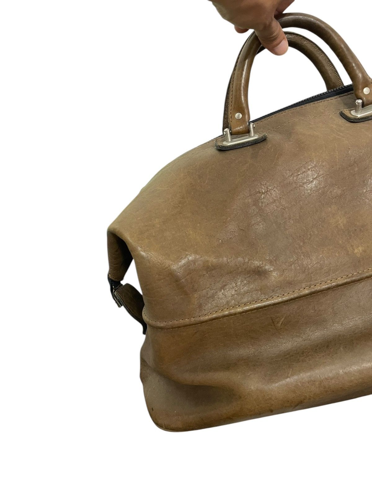 Genuine Leather Full Leather Vtg 80s D.B.G.M Japan Duffle Travel Bag 2🟩0 Size ONE SIZE - 12 Thumbnail