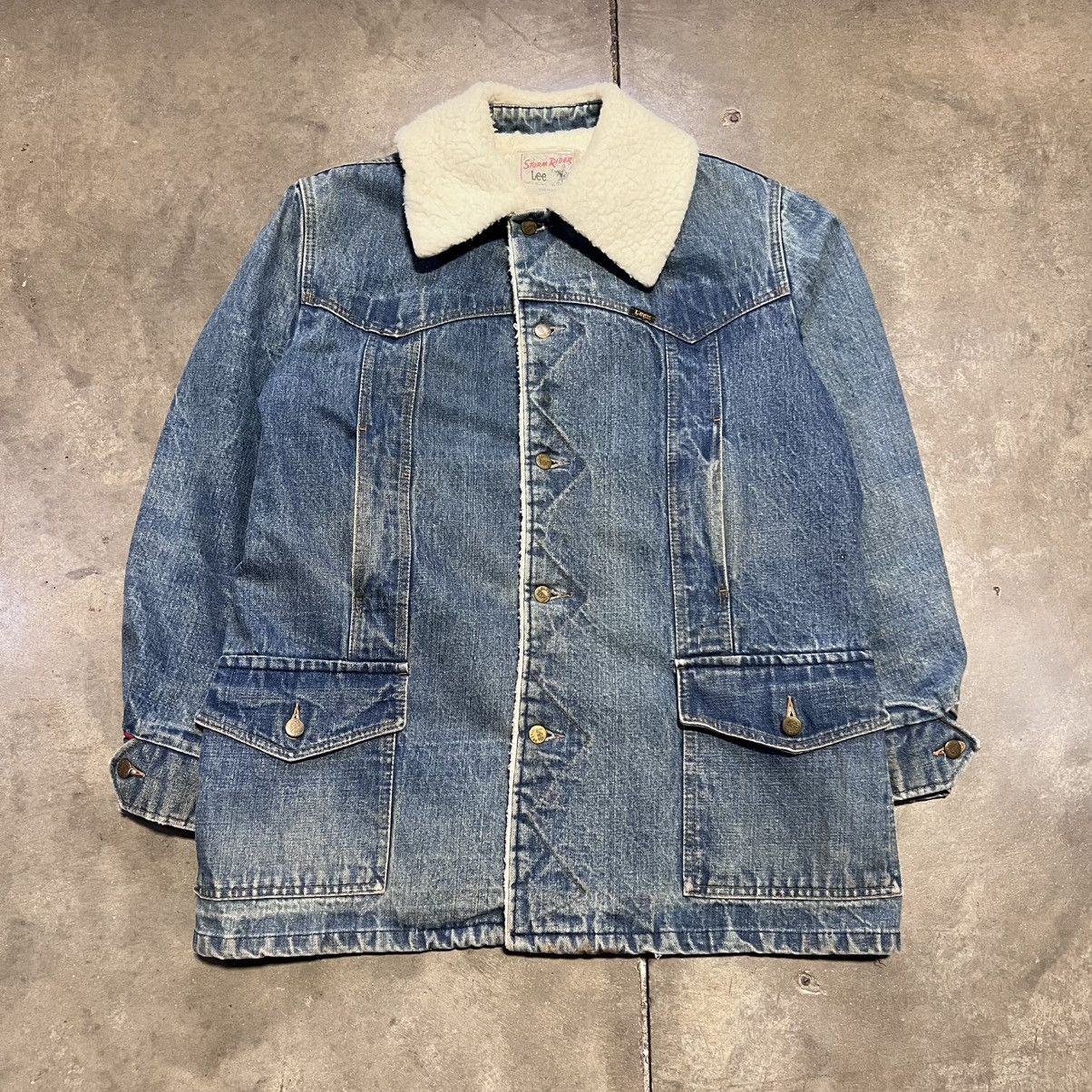 80s Lee stormriders denim jkt 80s Storm Rider Lee Distressed Acid