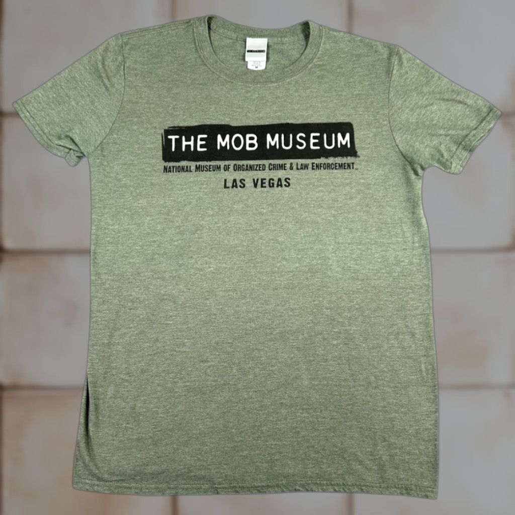 Vintage Mob Museum Shirt Adult MEDIUM Green Las Vegas Organized Crime Mafia Police Size US M / EU 48-50 / 2 - 1 Thumbnail