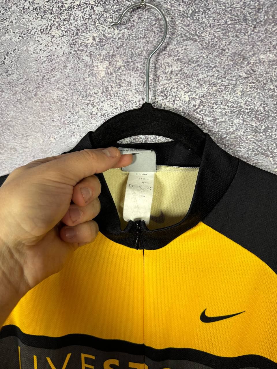 Bicycle × Nike × Vintage NIKE LIVESTRONG Cycling Jersey 3/4 Zip Men's Made In USA Size US XL / EU 56 / 4 - 10 Thumbnail