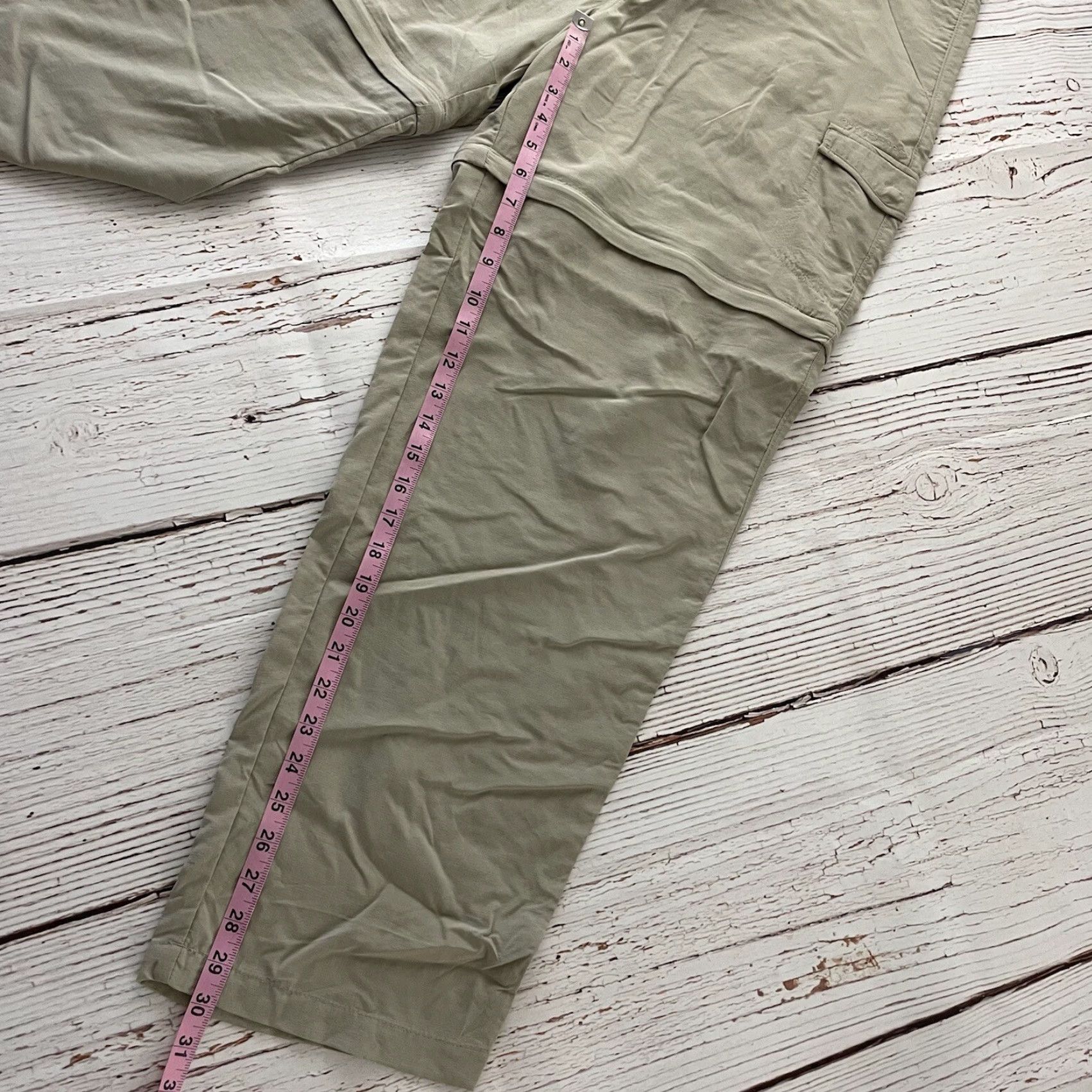 Vintage Columbia PFG Convertible Hiking Outdoor Nylon Pants Women's XL Khaki Size 40" / US 18 - 5 Thumbnail