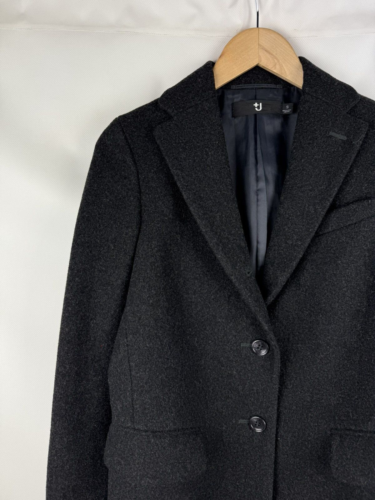 Jil Sander × Uniqlo +J Jil Sander Uniqlo Ladies Single Breasted Wool Coat Jacket Size S / US 4 / IT 40 - 4 Thumbnail