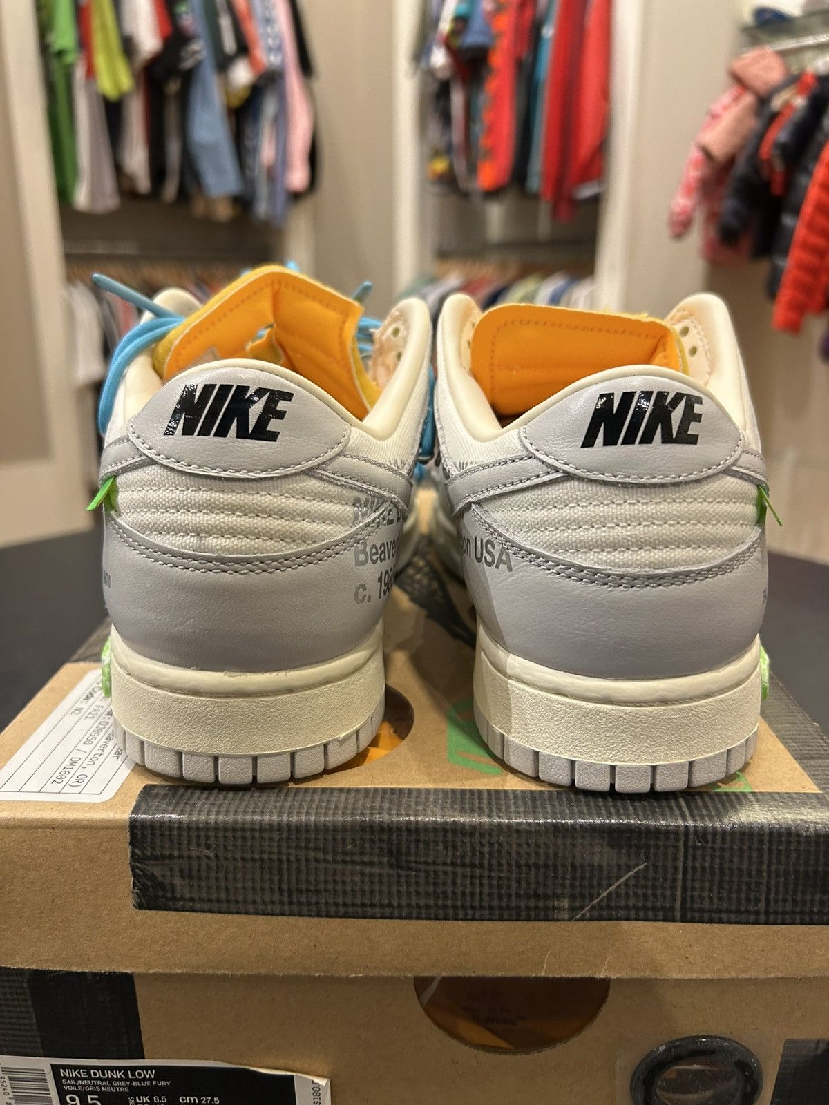 Nike Nike Dunk Low ‘Off-White Lot 2’ Size US 9.5 / EU 42-43 - 3 Thumbnail