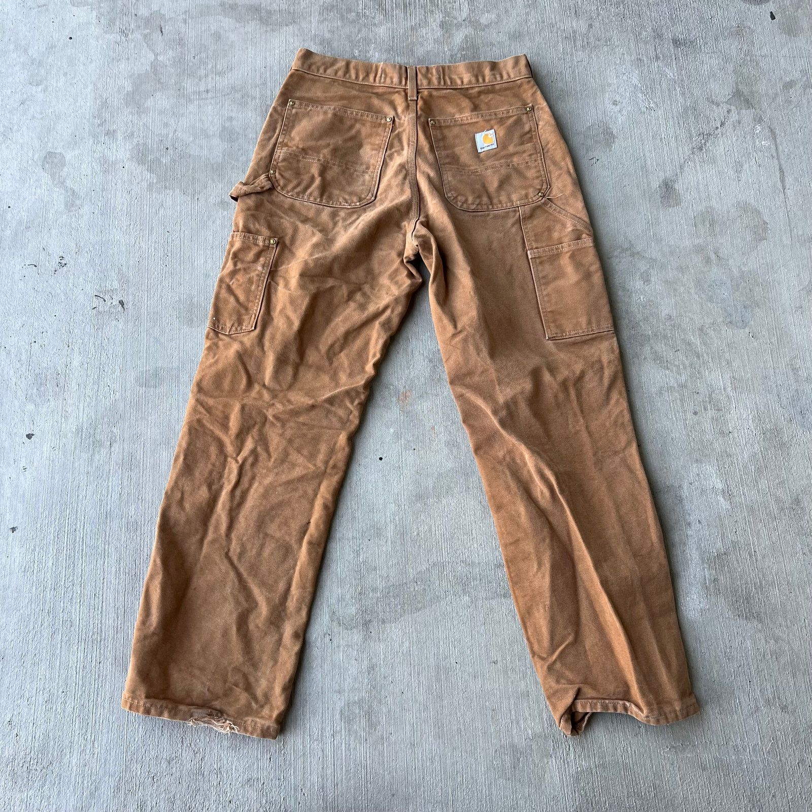 Carhartt × Vintage Carhartt brown double knee work wear carpenter pants Size US 30 / EU 46 - 5 Thumbnail