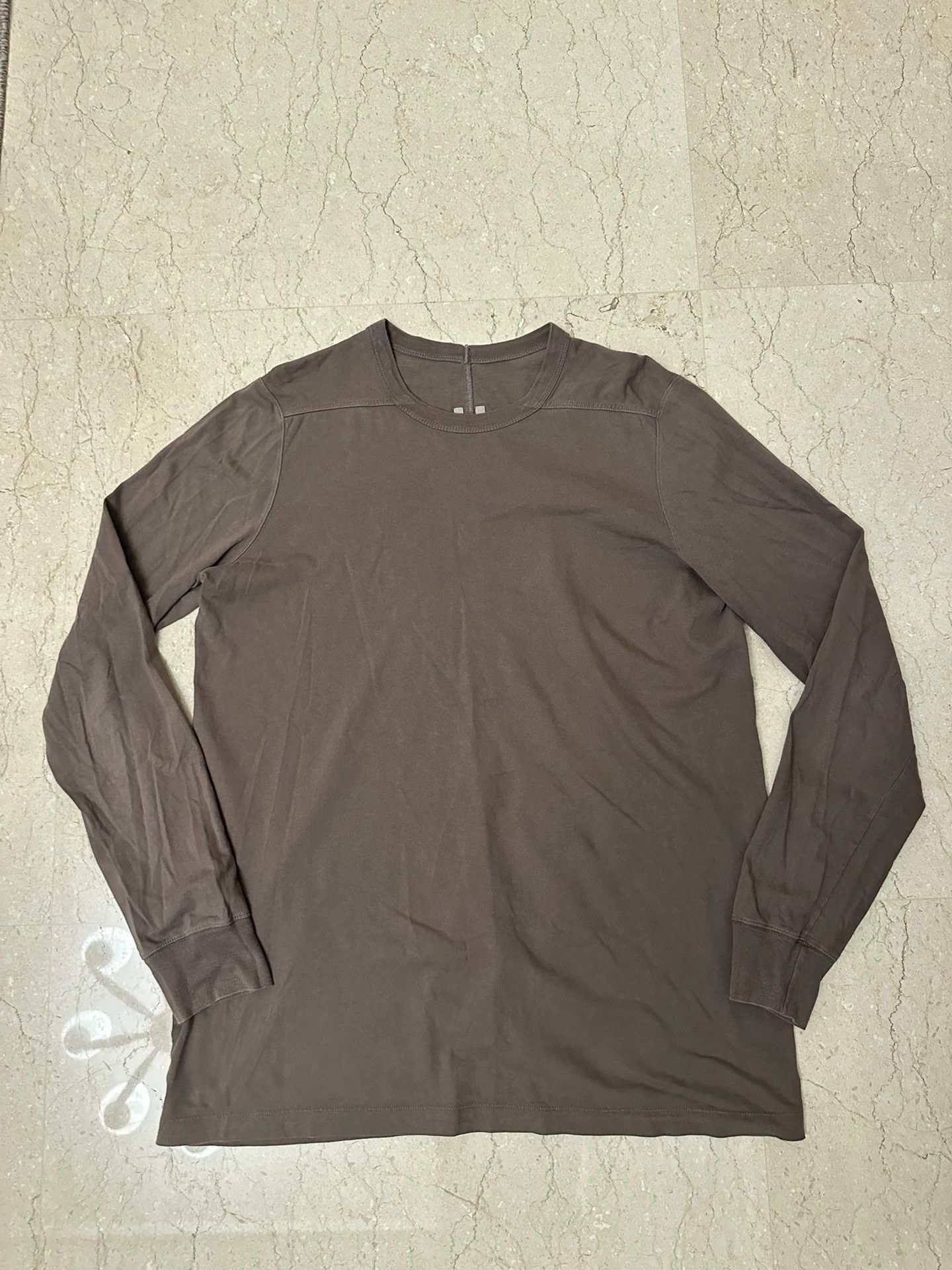 Rick Owens Rick Owens Main line taupe bottoming long sleeve-2508 Size US L / EU 52-54 / 3 - 1 Thumbnail