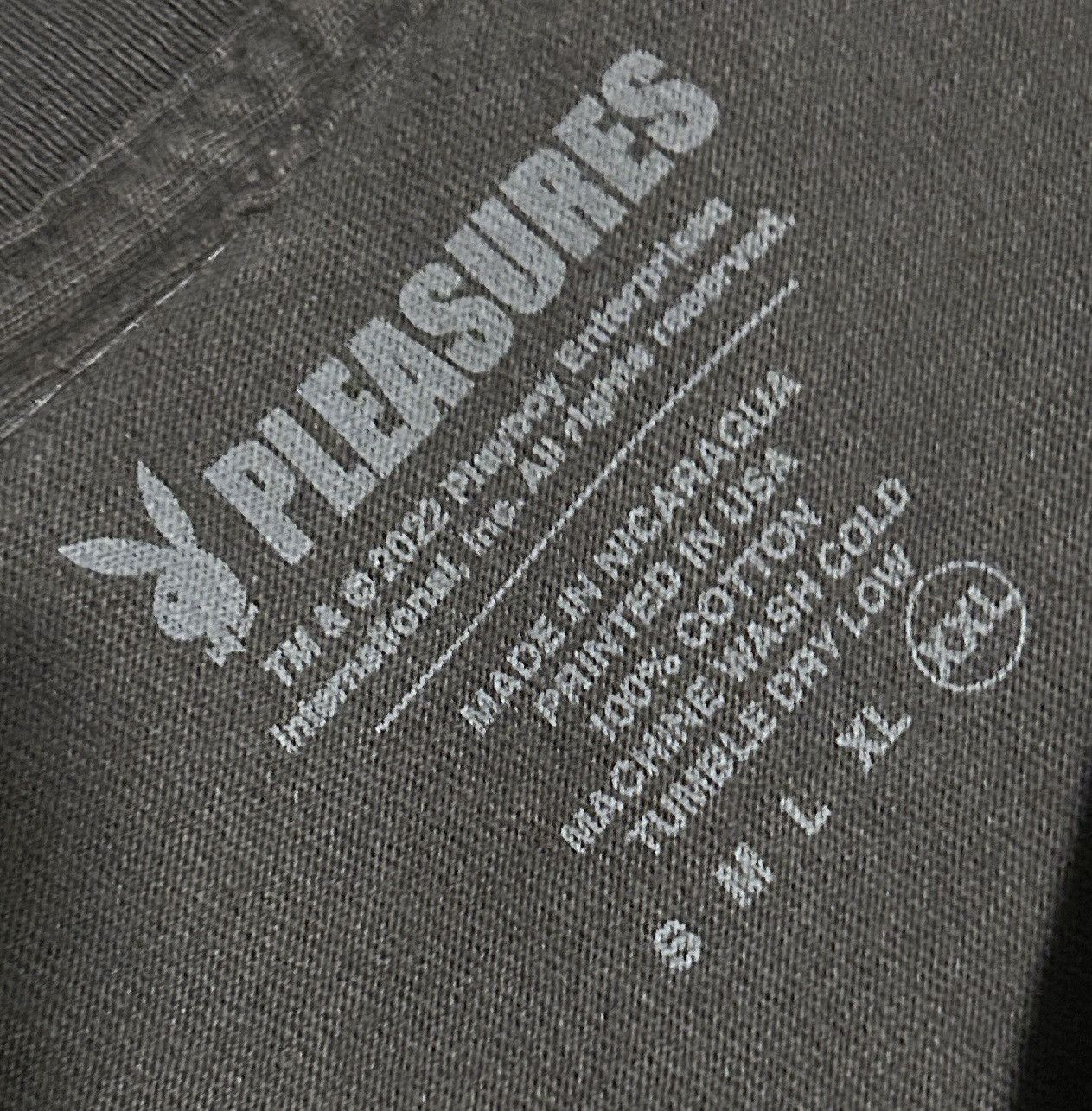 Pleasures Pleasures Playboy Entertainment Pigment Dye T-Shirt Black Size US XXL / EU 58 / 5 - 3 Thumbnail