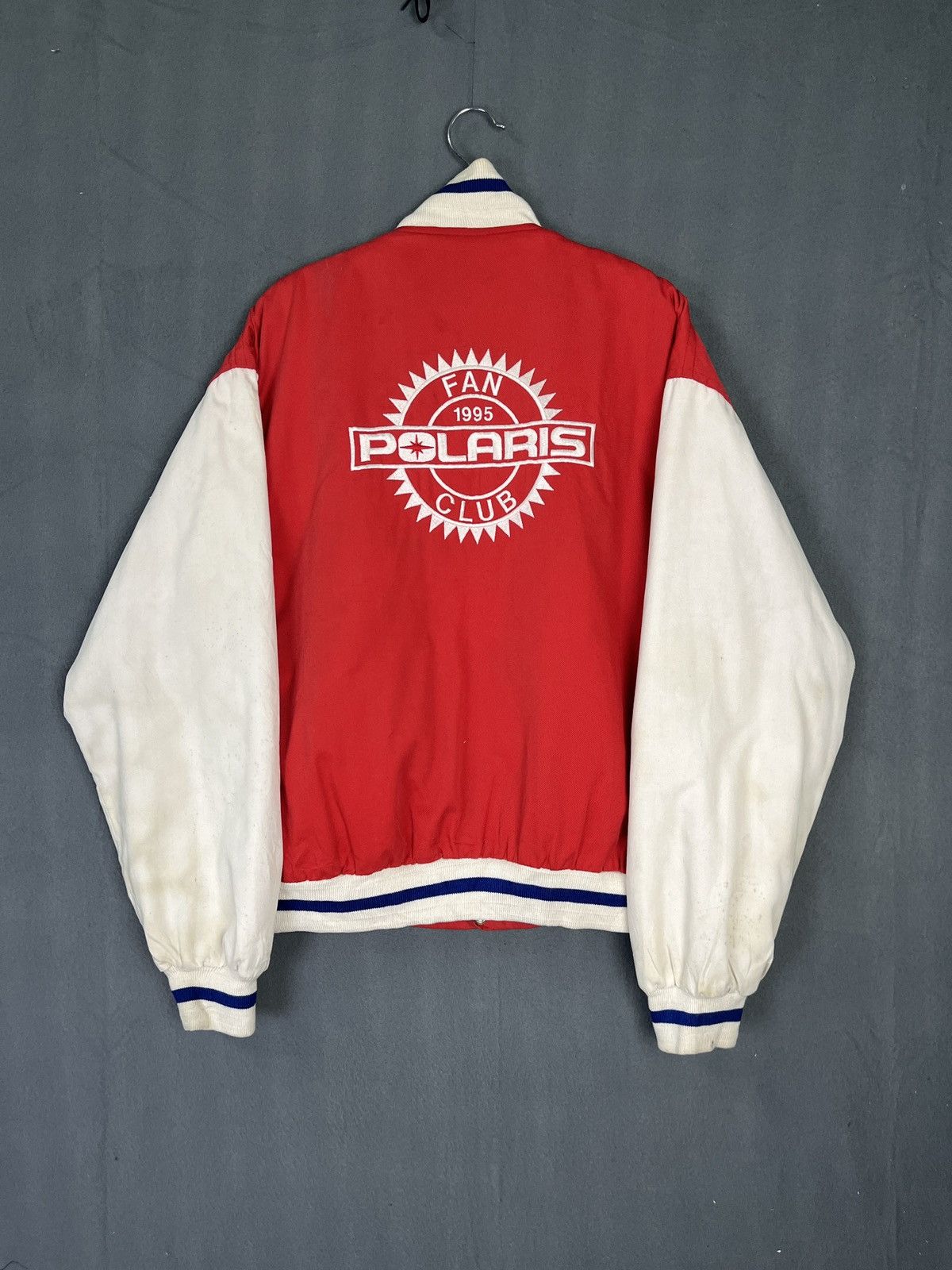 Vintage 1995 Polaris Fan Club Vintage Varsity Jacket Letterman Red Size US S / EU 44-46 / 1 - 1 Thumbnail