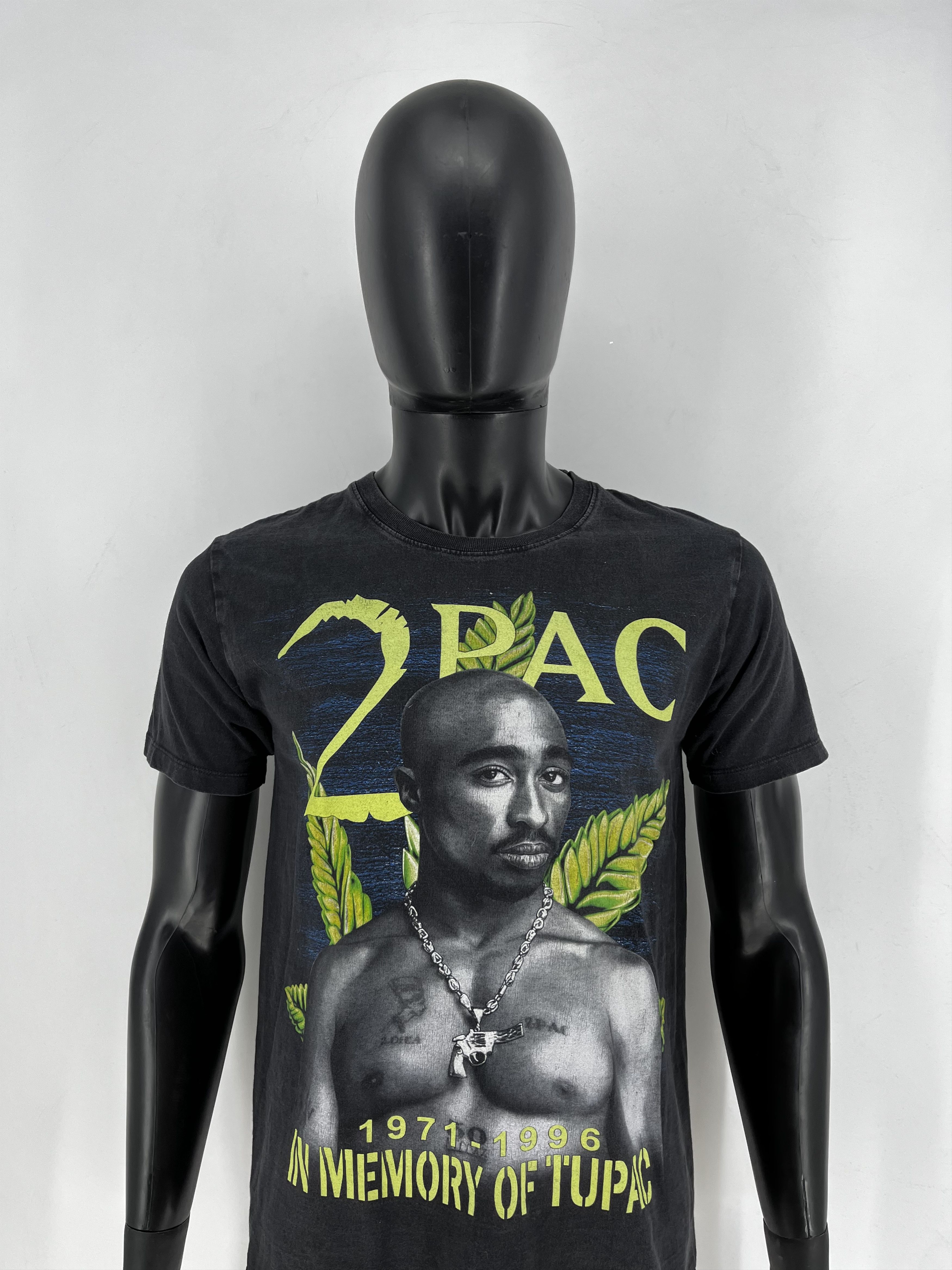 Band Tees Vintage 2Pac Tupac Shakur 1996 Men’s Black Double Sided Sz M Size US M / EU 48-50 / 2 - 1 Thumbnail