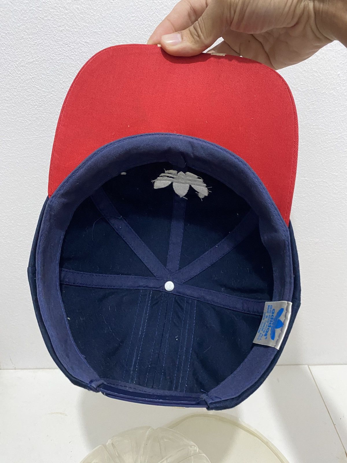 Adidas Vintage 90s Adidas Trefoil Three Stripe Hats SnapBack Size ONE SIZE - 7 Thumbnail
