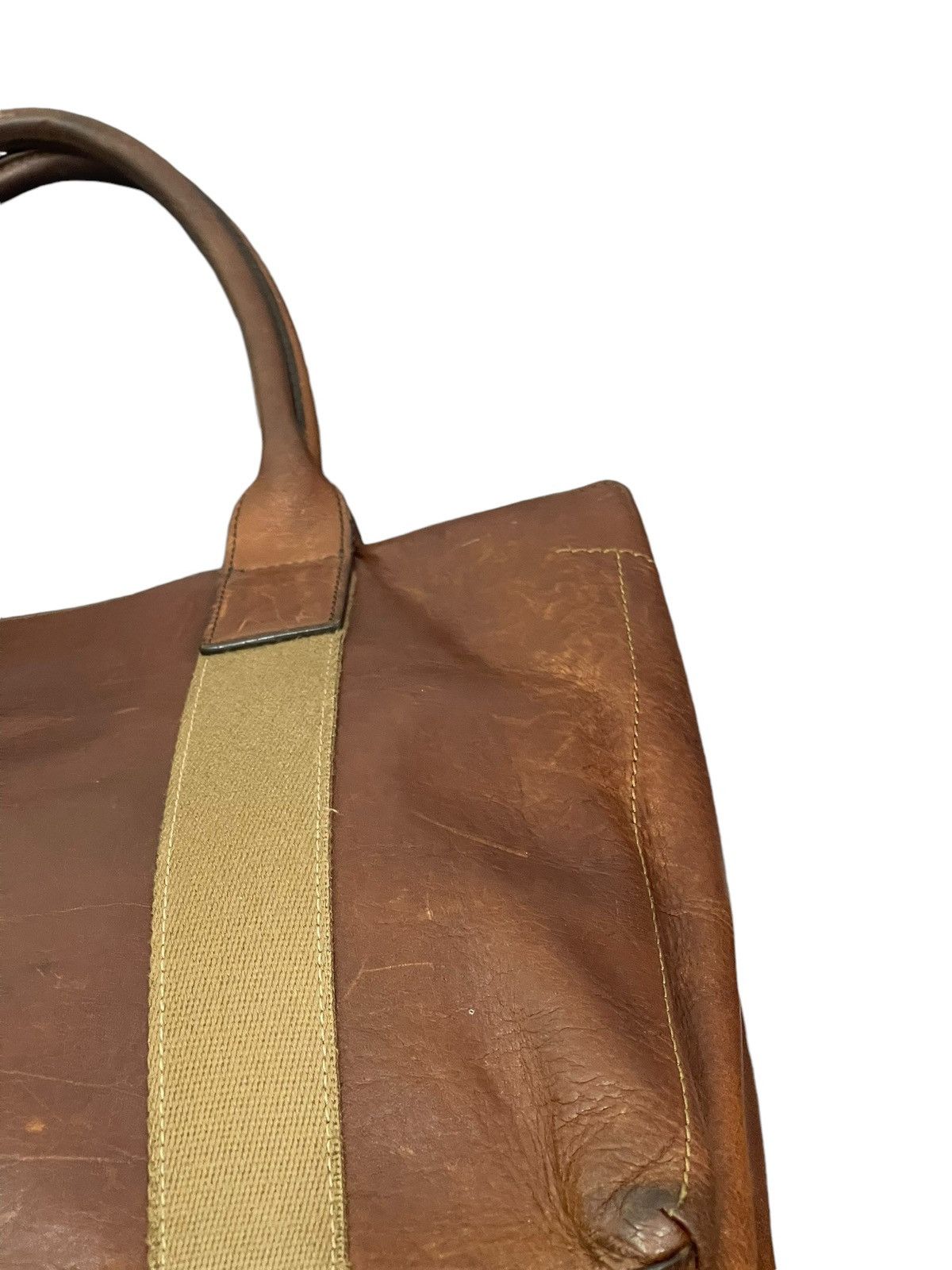 Japanese Brand Full Leather Patina Sazaby Japan Tote Shoulder Bag 1🟩1 Size ONE SIZE - 10 Thumbnail