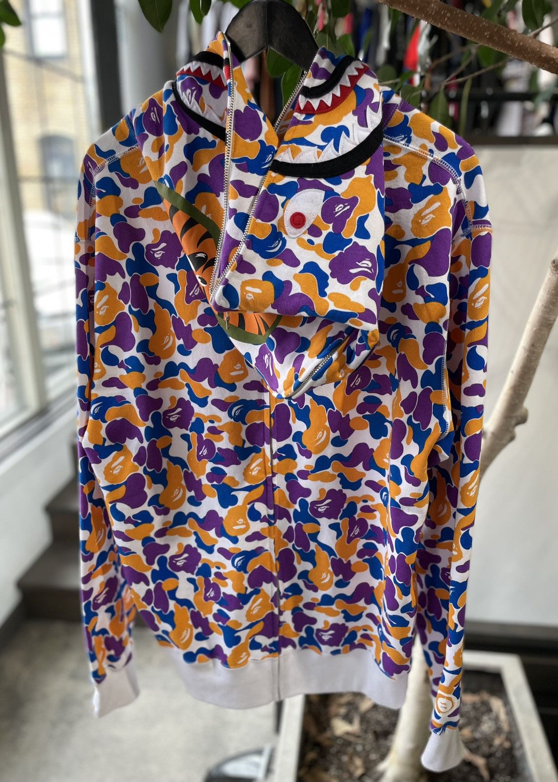 Bape BAPE LA Anniversary Camo Separate Shark Full Zip Hoodie Size US XXL / EU 58 / 5 - 7 Thumbnail
