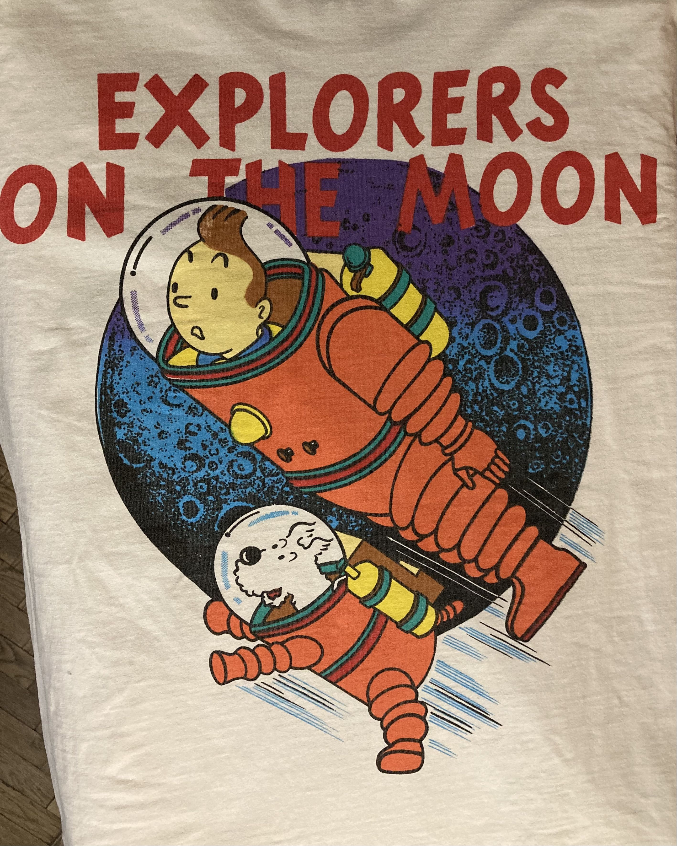 Cartoon Network Rare Vintage 90-s Tin Tin explorers Single Stitch T-shirt Size US L / EU 52-54 / 3 - 6 Thumbnail