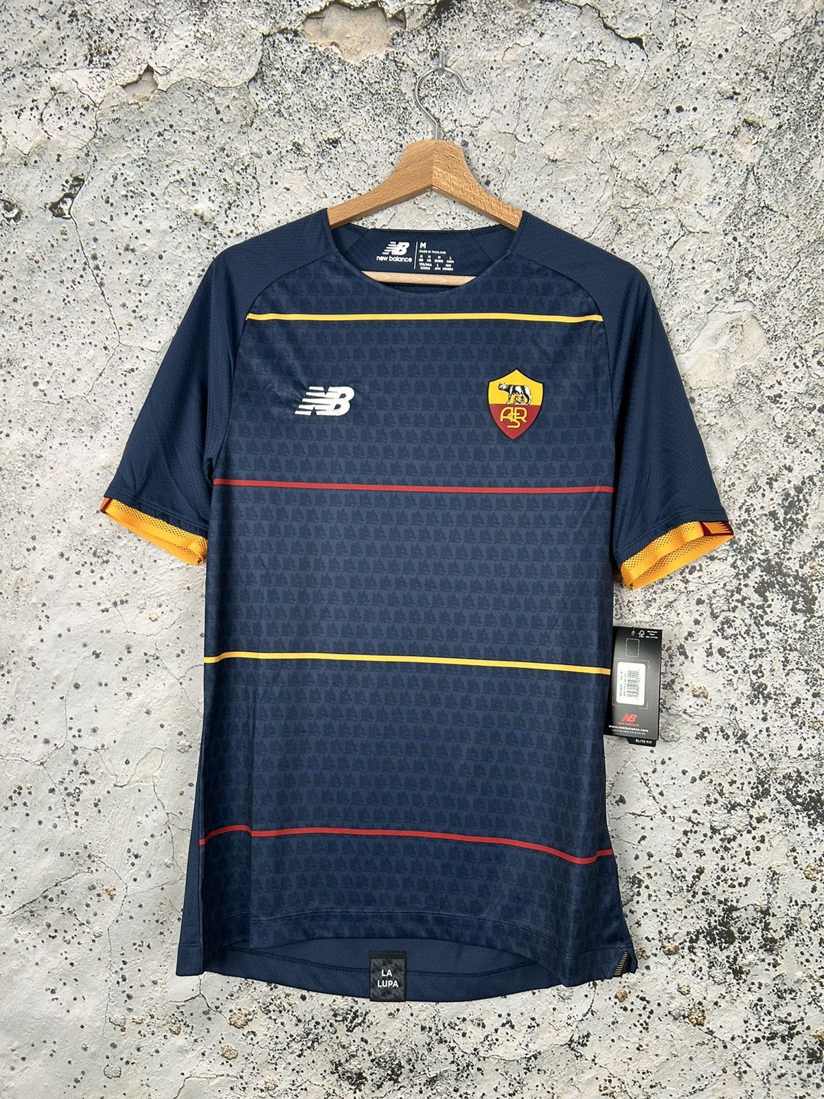 New Balance AS Roma New Balance Soccer Jersey Football Rare Hype Size US M / EU 48-50 / 2 - 1 Thumbnail