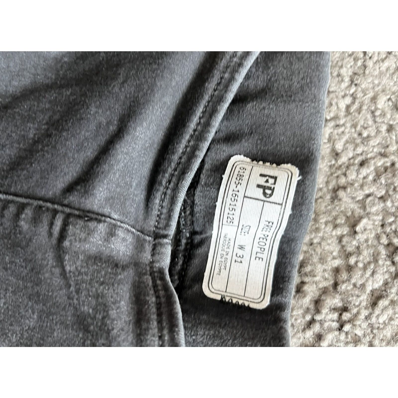 Free People VINTAGE Free People Black Jeans Stretch Raw Hem Skinny Jeans 61855-16515125 Waist 31 Jeans Rock 90s American Womens Size 31 Skinny Mens? Size 24" / US 00 / IT 34 - 5 Thumbnail