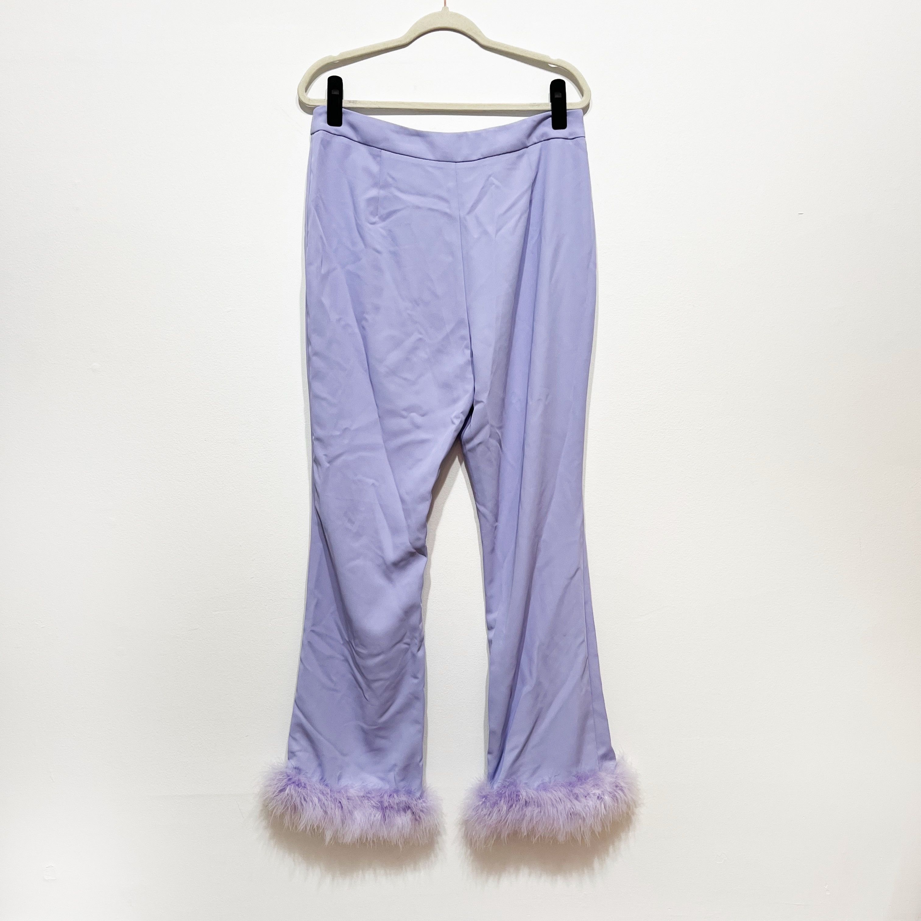 Nasty Gal NEW Nasty Gal Feather Hem Flared Kick Party Size 32" / US 10 / IT 46 - 4 Thumbnail