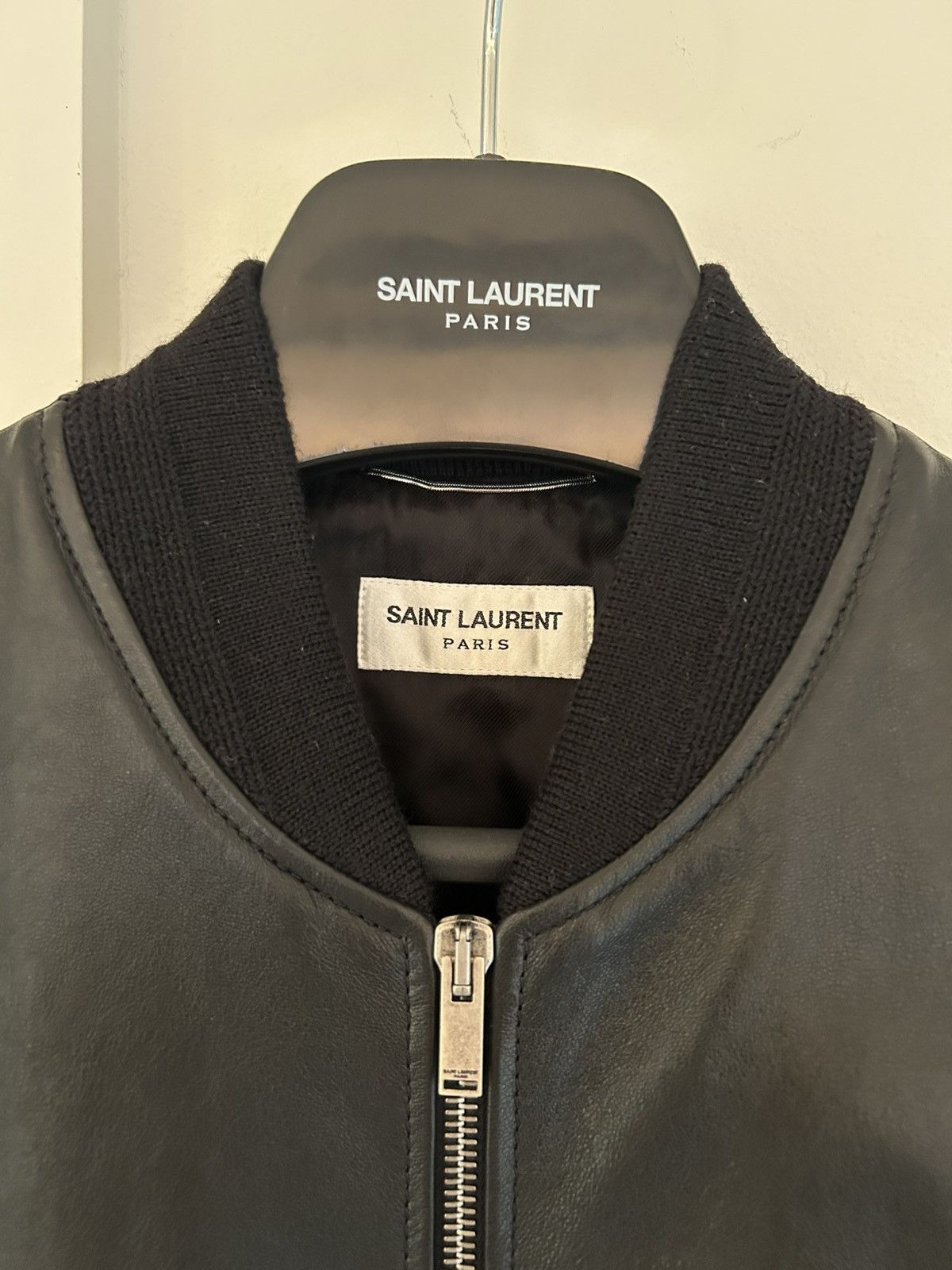 Saint Laurent Paris Saint Laurent MA-1 Lambskin Bomber (IT50) Size US M / EU 48-50 / 2 - 2 Thumbnail