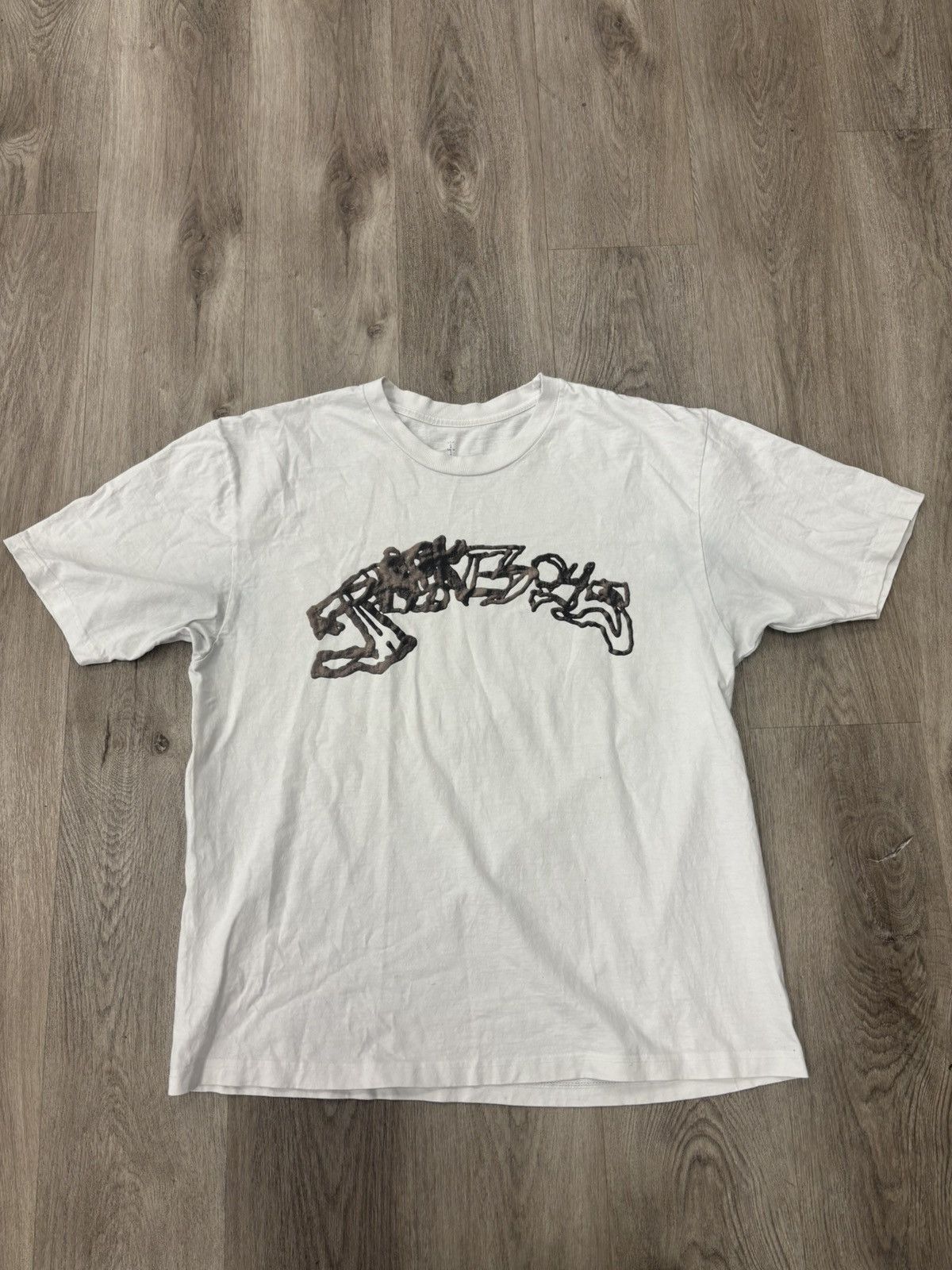 Travis Scott Travis Scott Cactus Jack Graphic Tee – White Size US XL / EU 56 / 4 - 1 Thumbnail