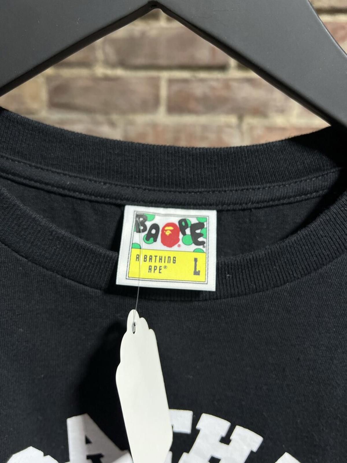 Bape Bape Ape Head Tee Black Sz. L Size ONE SIZE - 3 Thumbnail