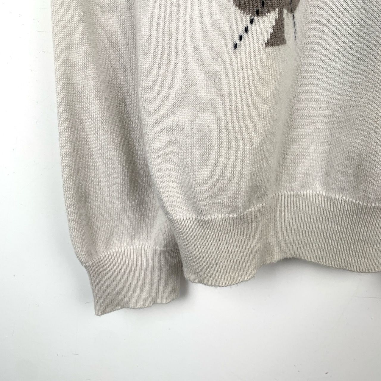 Hermes Hermès Cashmere Sweater Playing Card Design Beige & Multicol Size US XL / EU 56 / 4 - 4 Thumbnail