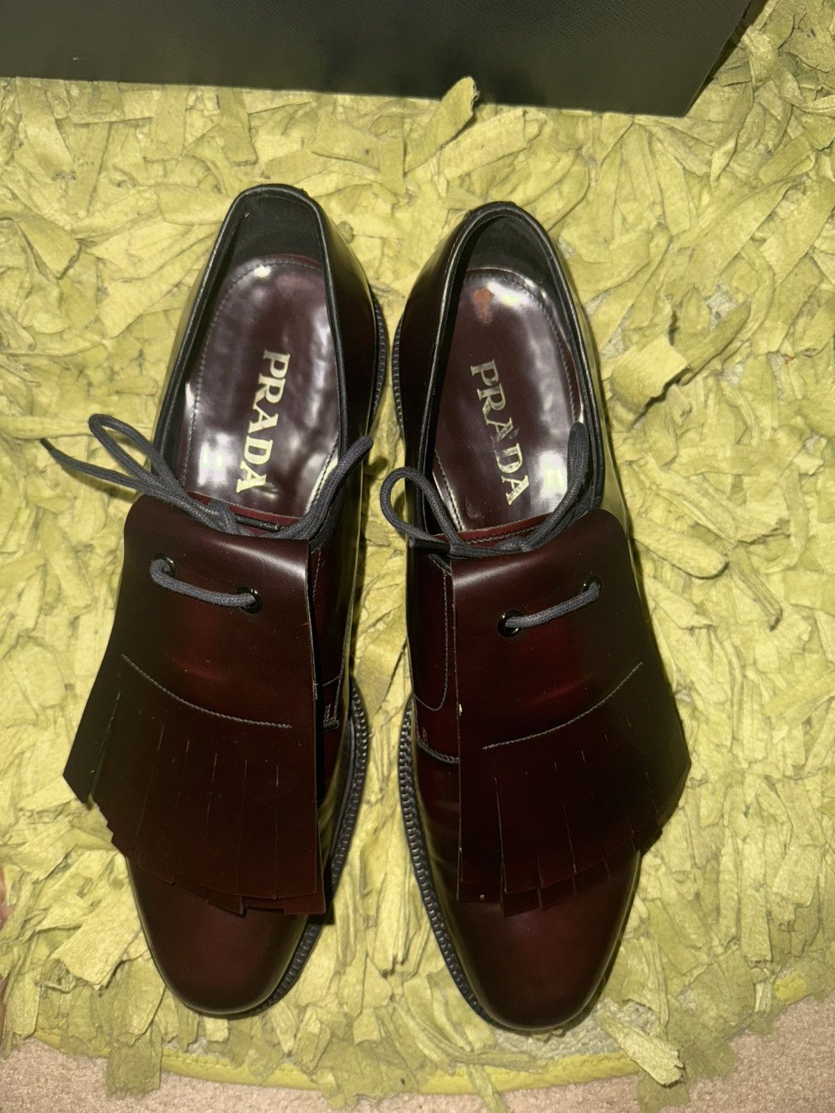 Prada prada calzature uomo spazzolato fringe detail Size US 11 / EU 44 - 6 Thumbnail