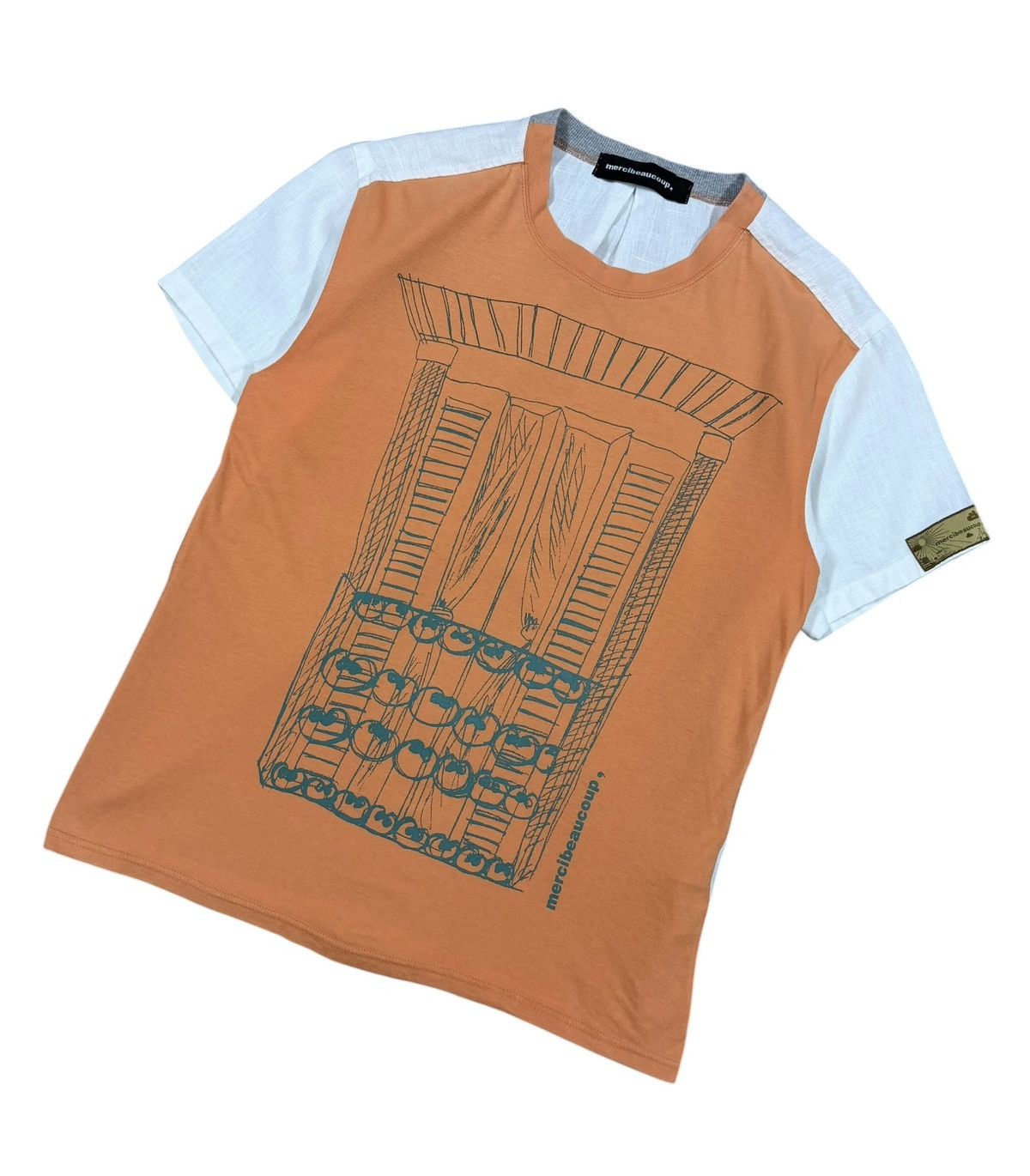 mercibeaucoup Mercibeaucoup,Miyake Design Hybrid Linen Cotton Tee Size US M / EU 48-50 / 2 - 5 Thumbnail