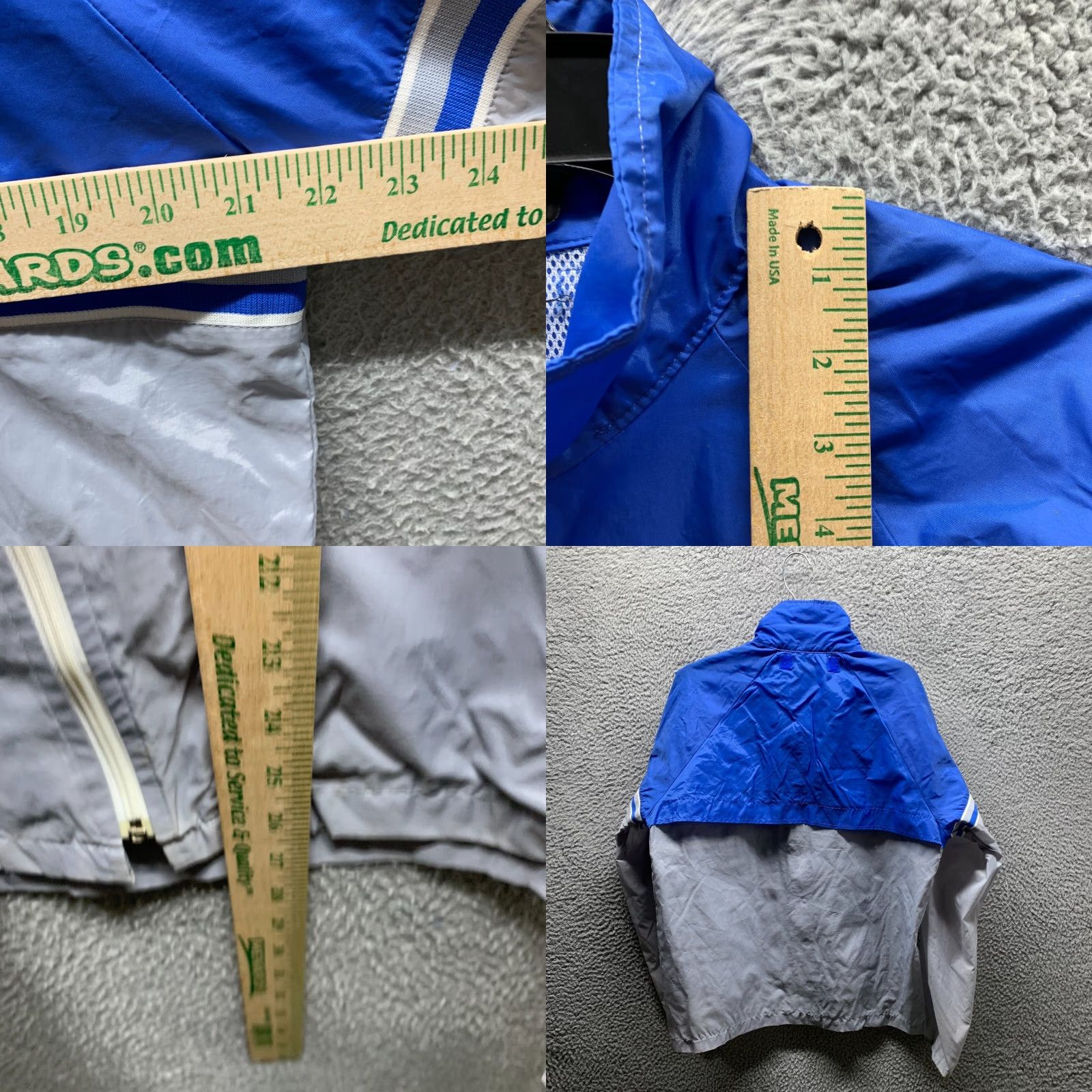 McGregor VINTAGE MacGregor Jacket Mens Racing Windbreaker Zip Blue Stripes Bomber Short Size US M / EU 48-50 / 2 - 9 Thumbnail