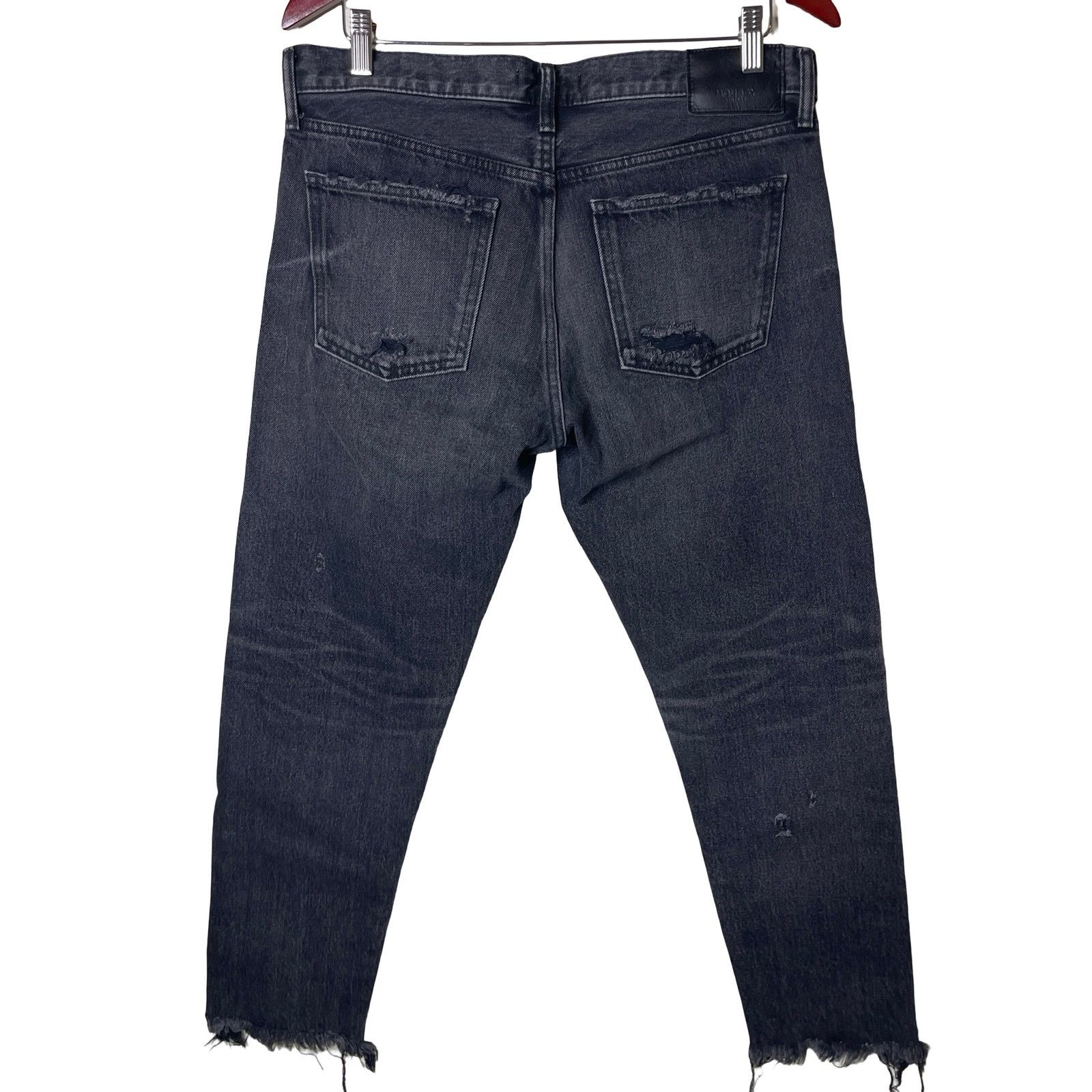 MOUSSY Moussy Merry Tapered Mid Rise Faded Black Cropped Jeans 30 Size 30" / US 8 / IT 44 - 5 Thumbnail