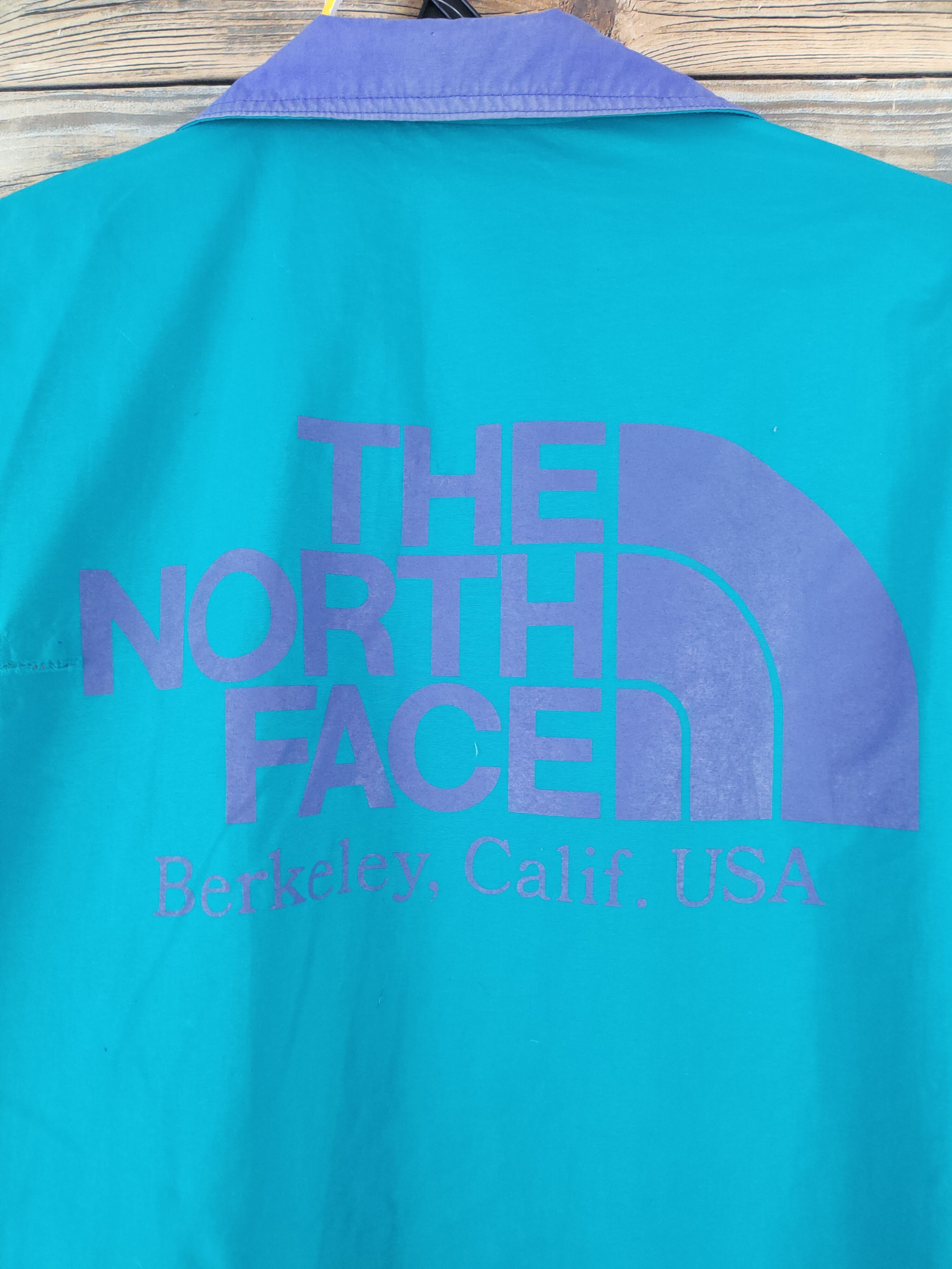 The North Face D The North Face Turquoise Nylon Sweaters windbreaker #006 Size US L / EU 52-54 / 3 - 2 Thumbnail