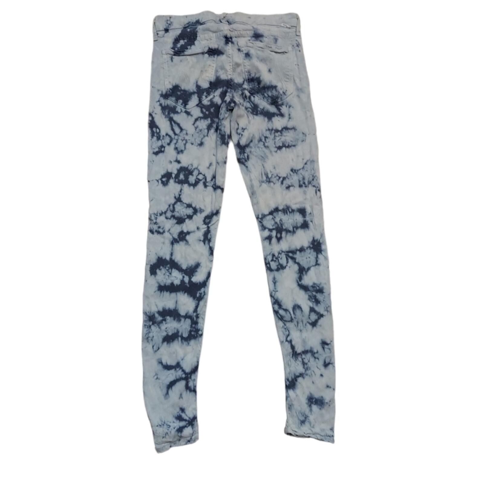 MOTHER MOTHER Tie-Dye Blue and White Jeggings Size 27" / US 4 / IT 40 - 3 Thumbnail