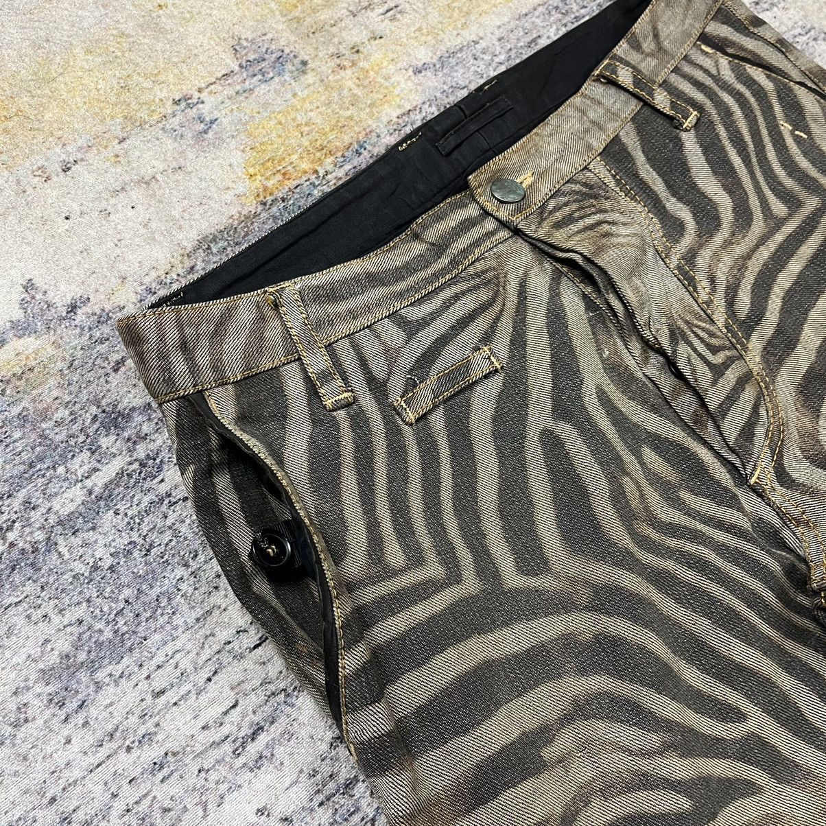 Hysteric Glamour × Tom Rebl Tom Rebl Zebra print denim pants Size US 33 - 9 Thumbnail