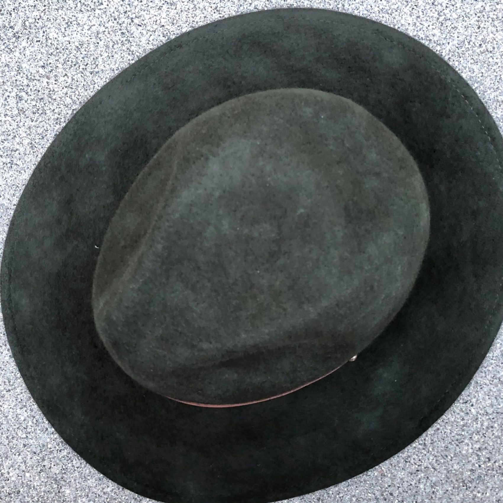 Market MELROSE AND MARKET Ranger Fedora Hat Women's One Size Felt Green Cap Size ONE SIZE - 3 Thumbnail
