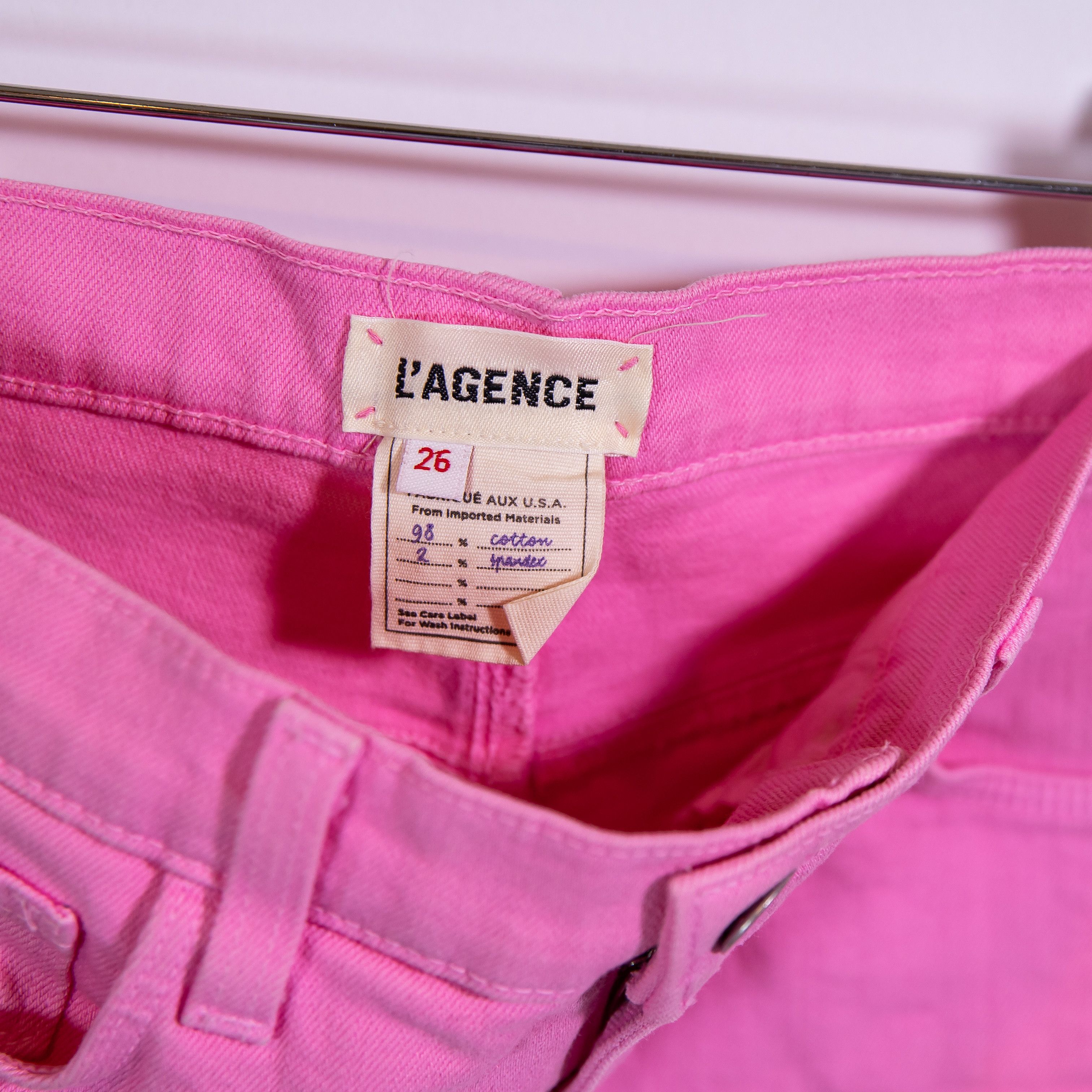 L'AGENCE L'Agence Women's Audrey Cotton Stretch Size 26" / US 2 / IT 38 - 2 Thumbnail