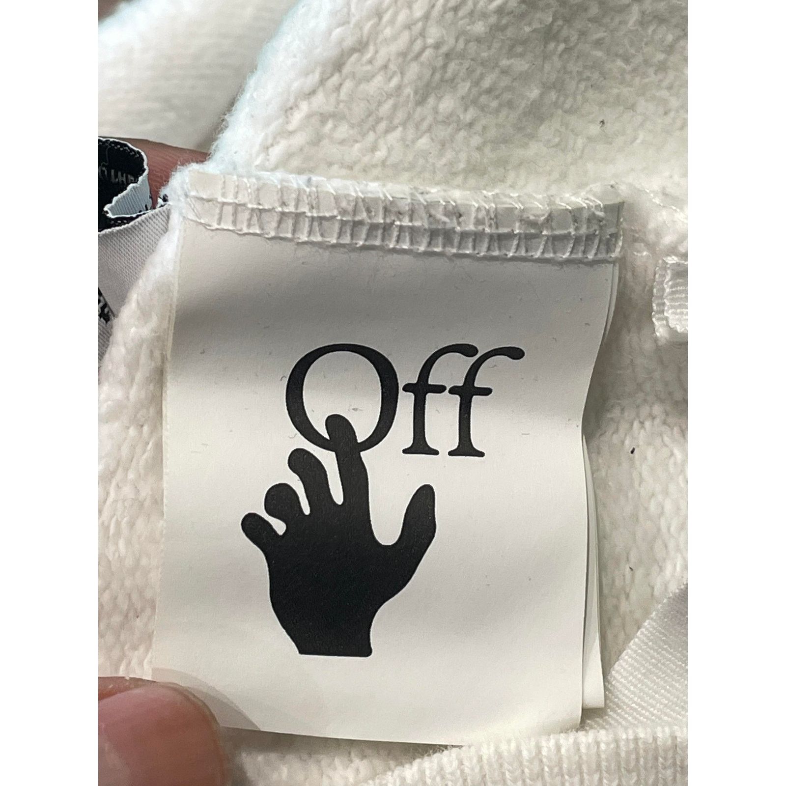 Off-White Off White All Over Logo White Hoodie Size S / US 4 / IT 40 - 3 Thumbnail
