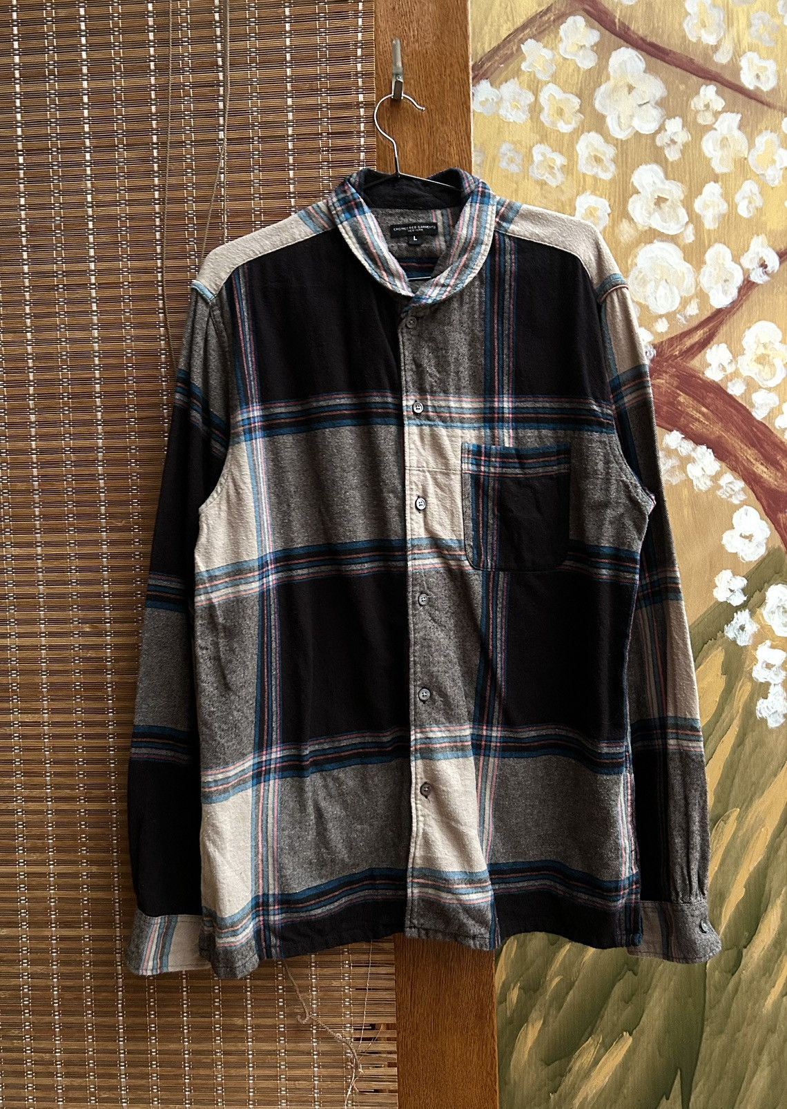 Engineered Garments Engineered Garments Round Collar Big Plaid Flannel Shirt Size US L / EU 52-54 / 3 - 1 Thumbnail