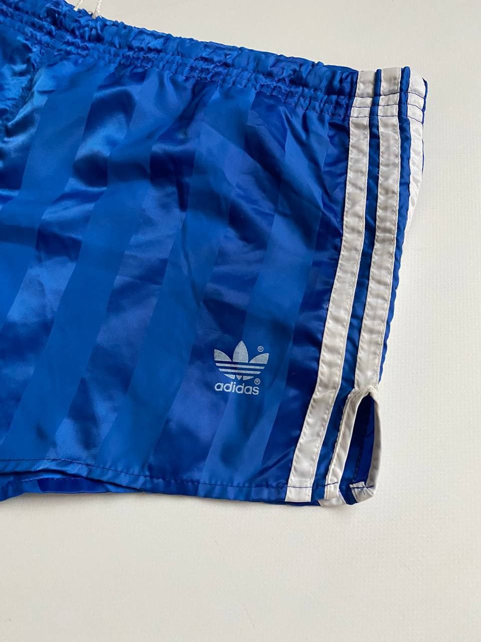 Adidas × Vintage Vintage West Germany Nylon Track Shorts Blue Athletic Size US 34 / EU 50 - 2 Thumbnail