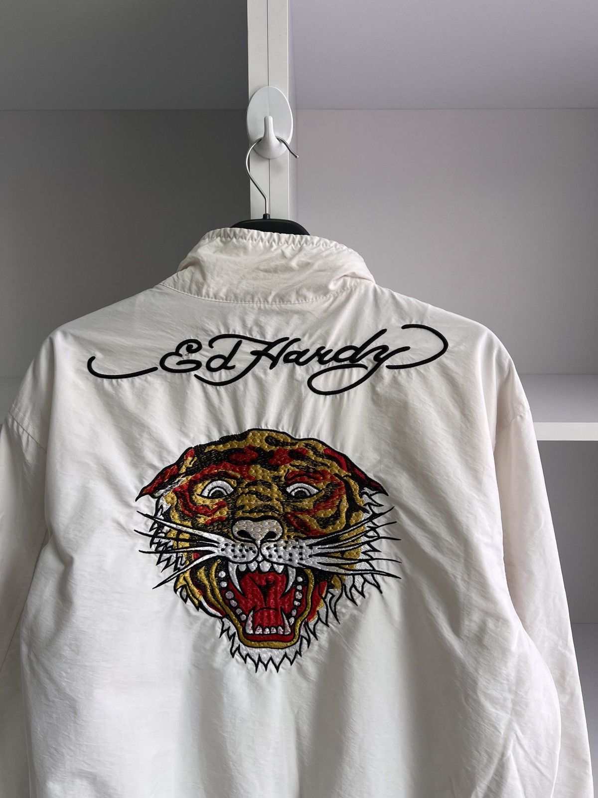 Ed Hardy × Vintage Vintage Ed Hardy Y2k Big Logo Jacket Size US M / EU 48-50 / 2 - 14 Thumbnail