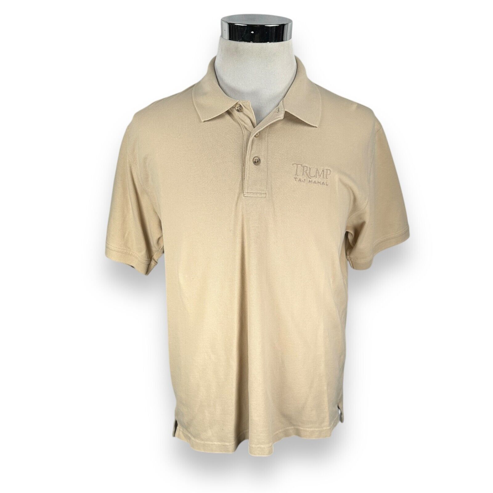 Other Vintage Trump Taj Mahal Polo Shirt Men’s Large Tan Golf Size US L / EU 52-54 / 3 - 1 Thumbnail