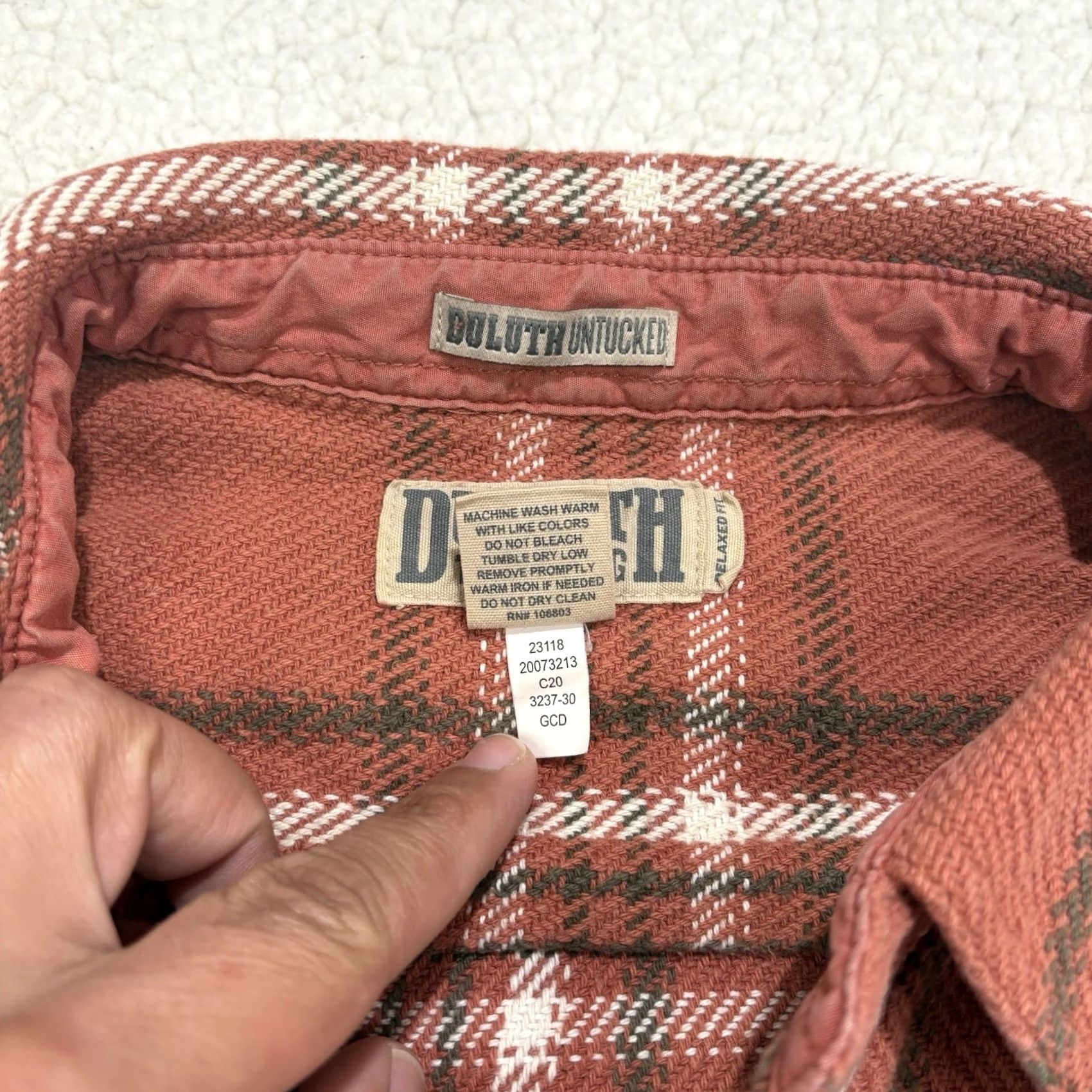 Duluth Trading Company Duluth Trading Co. Woodsy Flannel Button-Up Shirt Plaid Mens 2XL Heavyweight Cotton Multicolor Long Sleeve Size US XXL / EU 58 / 5 - 3 Thumbnail