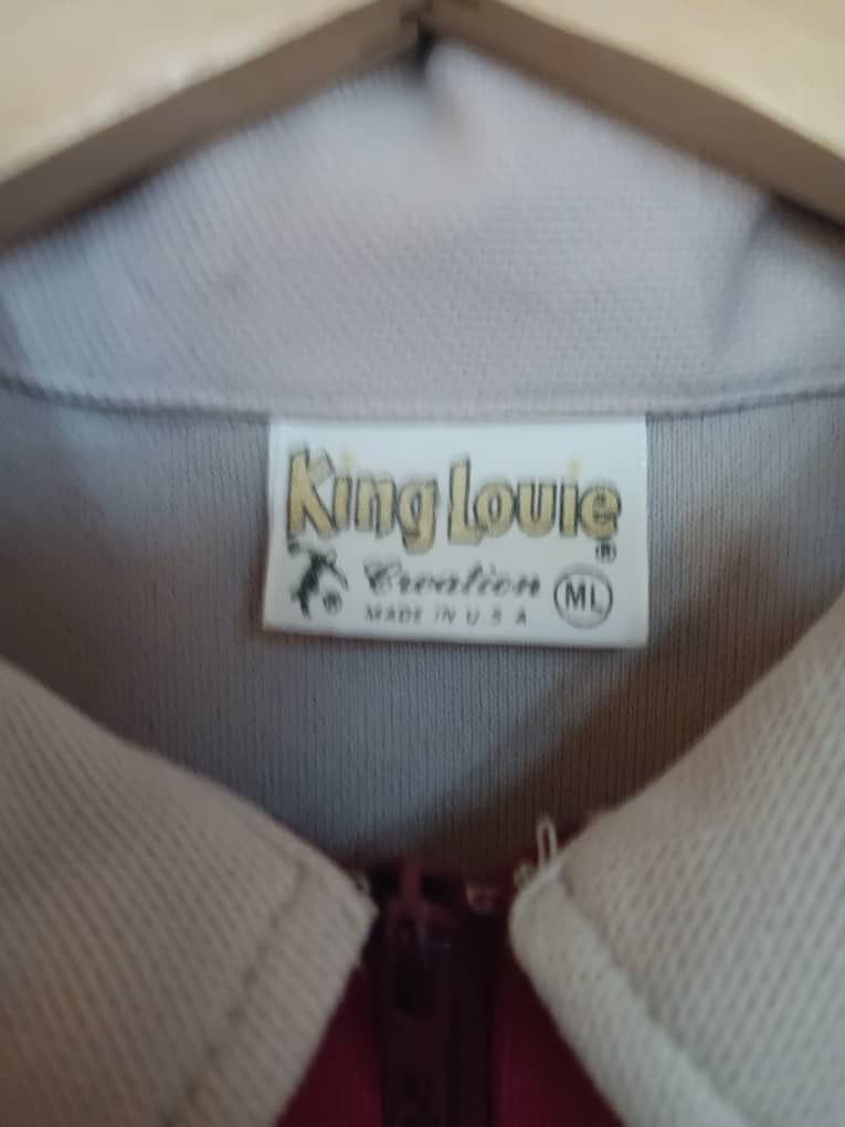 Other VINTAGE 70S KING LOUIE BOWLING POLO SHIRT ROCKABILLY Size US L / EU 52-54 / 3 - 3 Thumbnail