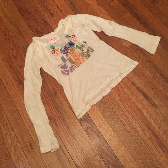 Other Fresh Karma cream graphic Sweater Shirt Top Size L / US 10 / IT 46 - 3 Thumbnail