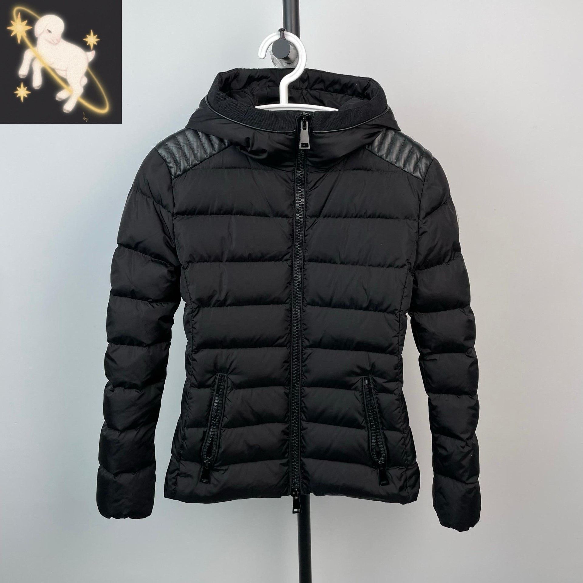 Moncler Moncler Down Slim Black Heavy Coat S Men Size US S / EU 44-46 / 1 - 1 Thumbnail
