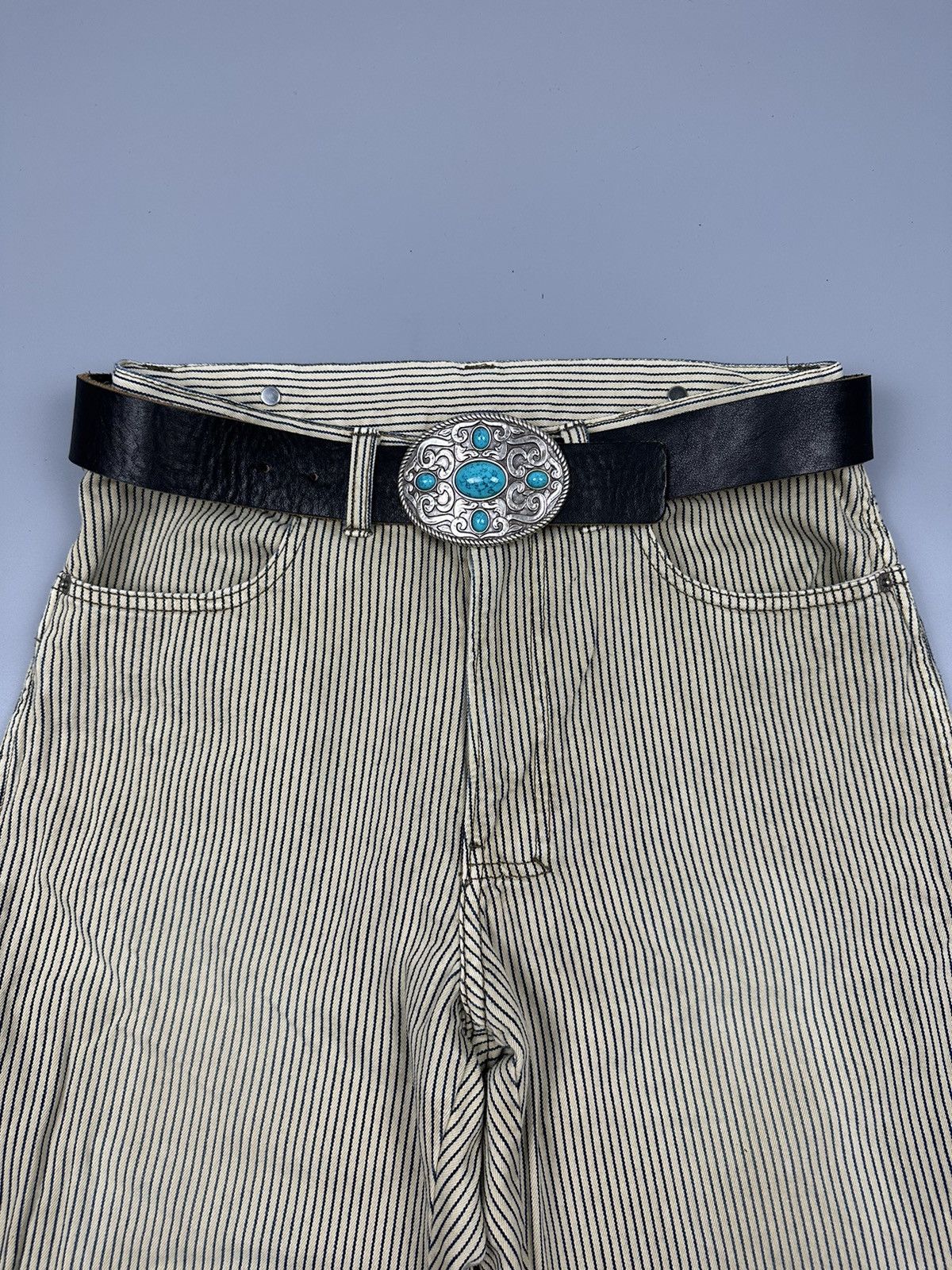 Designer × Genuine Leather × Vintage Vintage Genuine Leather Misch Masch Belt Size 32 - 2 Thumbnail