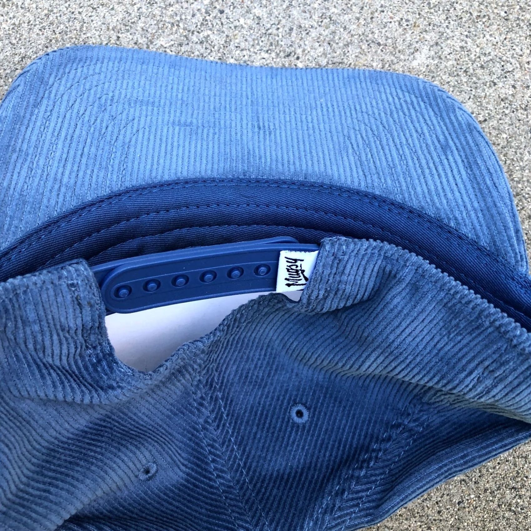 J Brand MUGSY Corduroy Snapback Hat Men's One Size Adjustable Blue Cap Brand New Size ONE SIZE - 4 Thumbnail