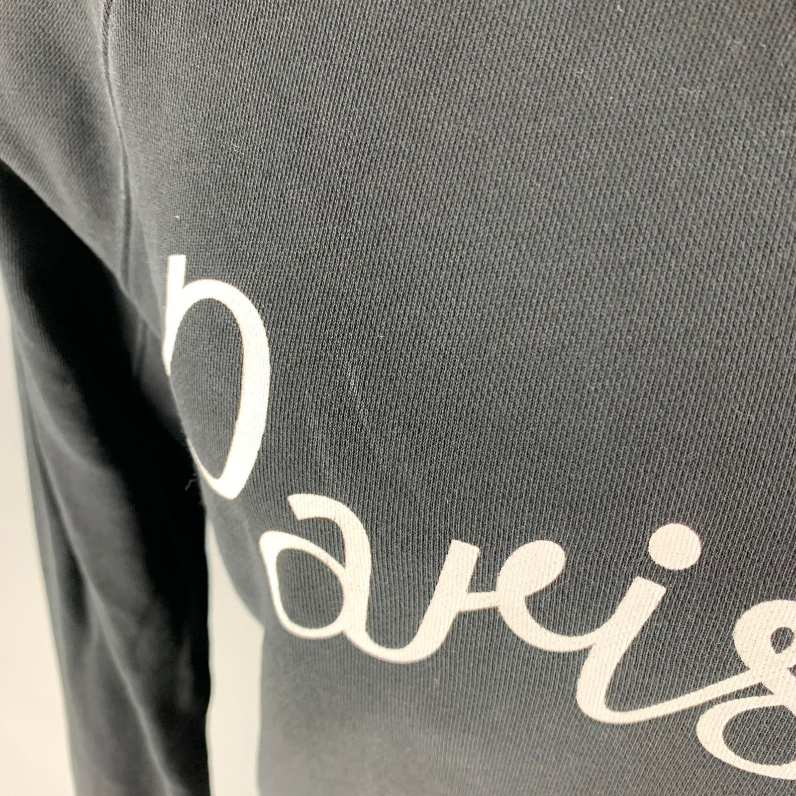 Maison Kitsune MAISON KITSUNE Black White Graphic Cotton Sweatshirt Size US M / EU 48-50 / 2 - 6 Thumbnail