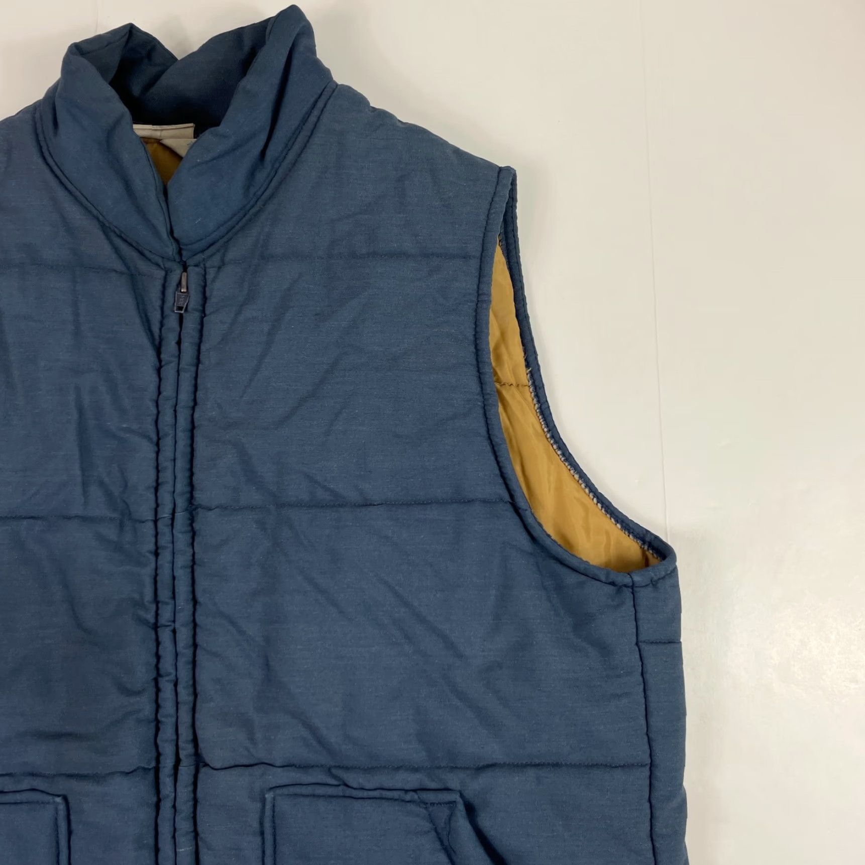 Vintage VINTAGE Keith Stuart Vest Mens Large Blue Puffer Full Zip Quilted Hiking 60s USA Size US L / EU 52-54 / 3 - 3 Thumbnail