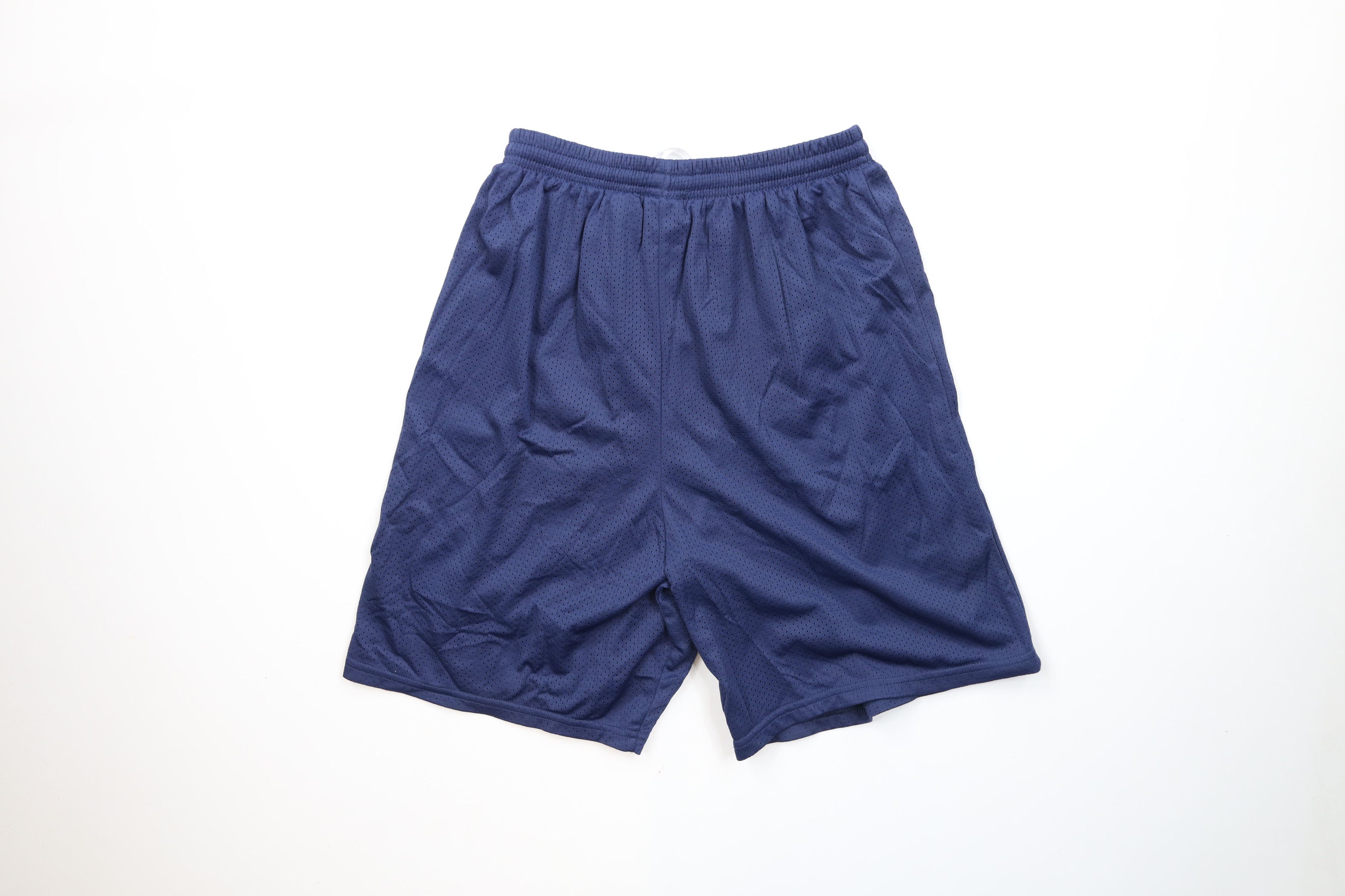 Nike × Vintage Vintage Nike USA Track and Field Mesh Shorts Blue Nylon Size US 30 / EU 46 - 7 Thumbnail