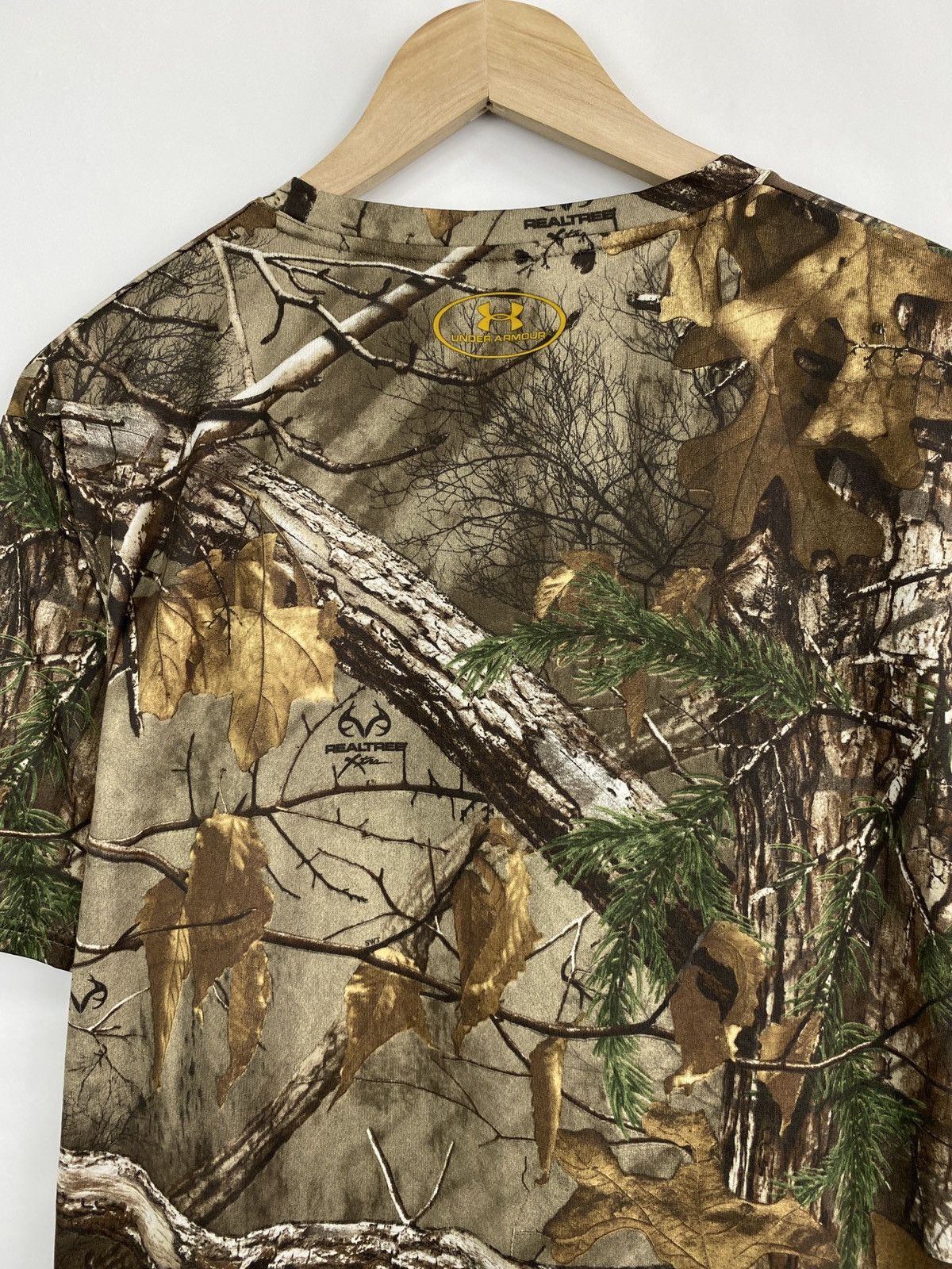 Under Armour 🐗 Under Armour Camo Realtree T-Shirt Rare Military Hype Y2K Size US L / EU 52-54 / 3 - 10 Thumbnail