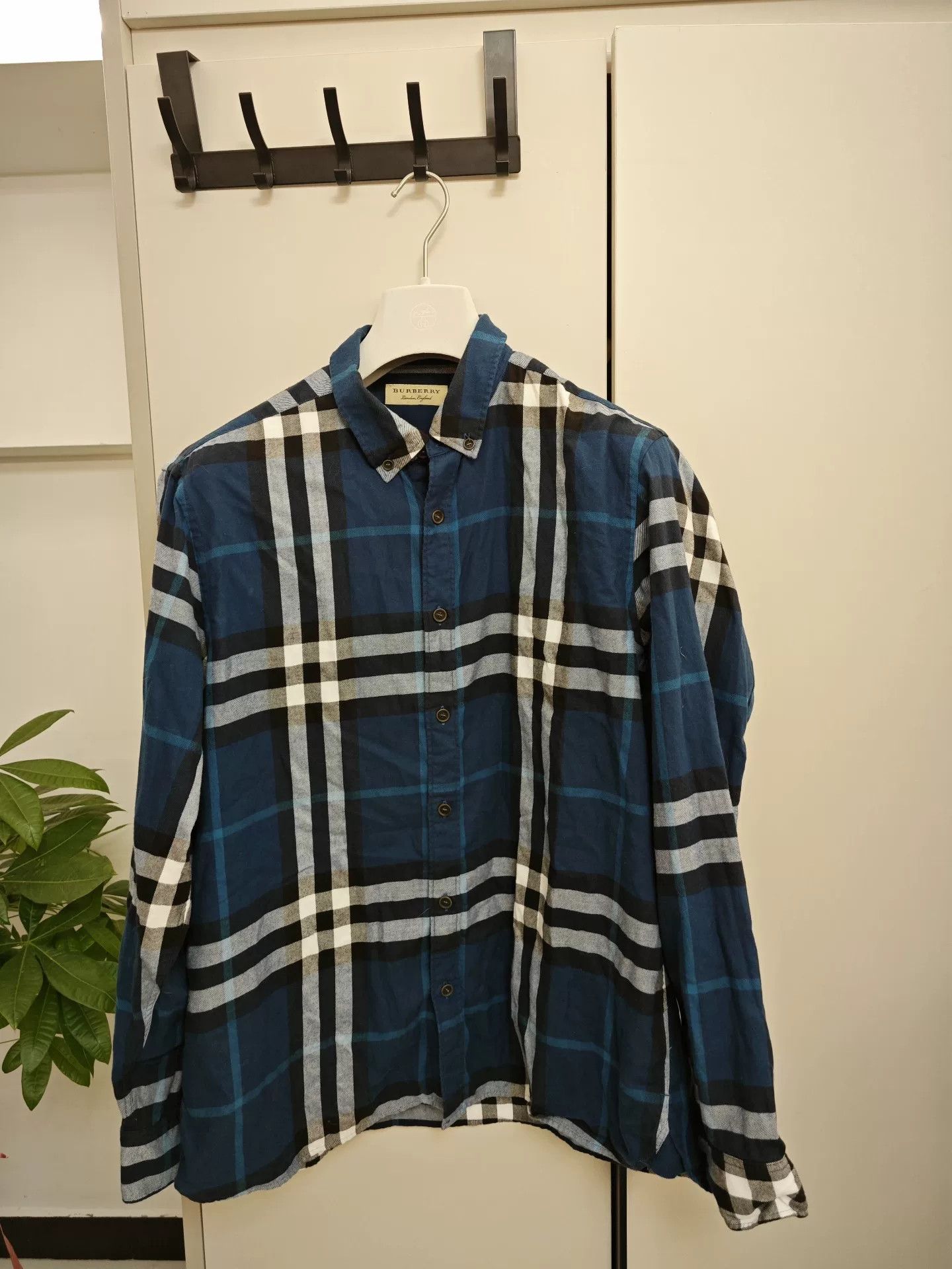 Japanese Brand Burberry Classic Check Long-Sleeve Shirt Men's Size US XXL / EU 58 / 5 - 1 Thumbnail