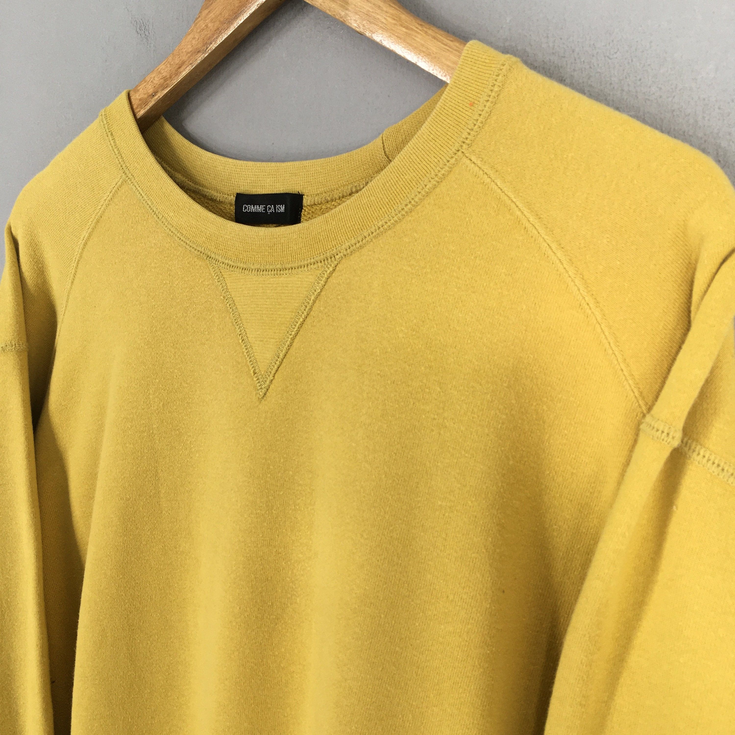 Comme Ca Ism × Designer Vintage Comme Ca Du Mode Yellow Sweatshirts Medium Size US M / EU 48-50 / 2 - 5 Thumbnail